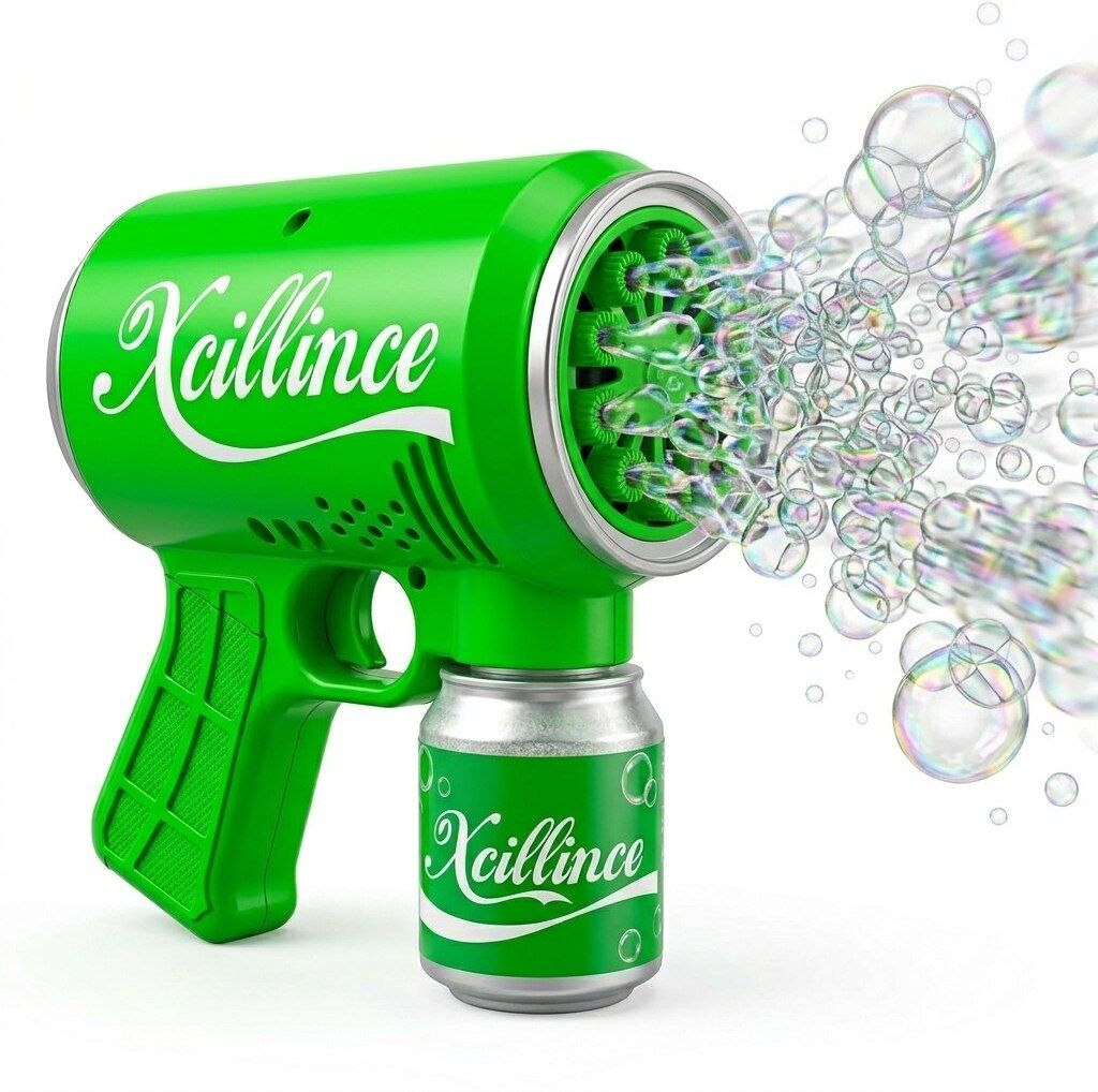 xcillince toys Bubble Blaster Gun for Kids with Bubble Solution Bottle Toy Bubble Maker-picture-44