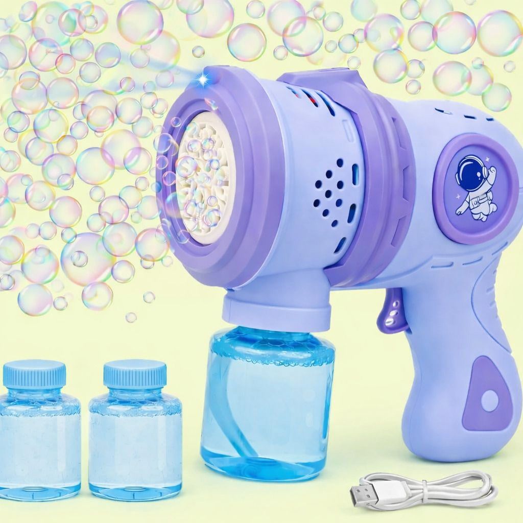 Bubble Gun Toy, Rechargeable, Big Size Bubble Machine for Kids Toy Bubble Maker-image-14