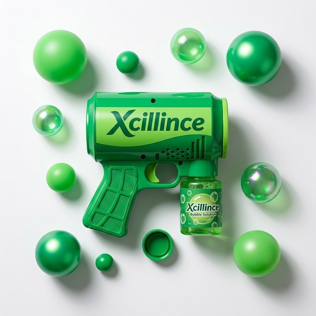 xcillince toys Kids Bubble Blaster Toy Gun with Bubble Solution Included Toy Bubble Maker-picture-45