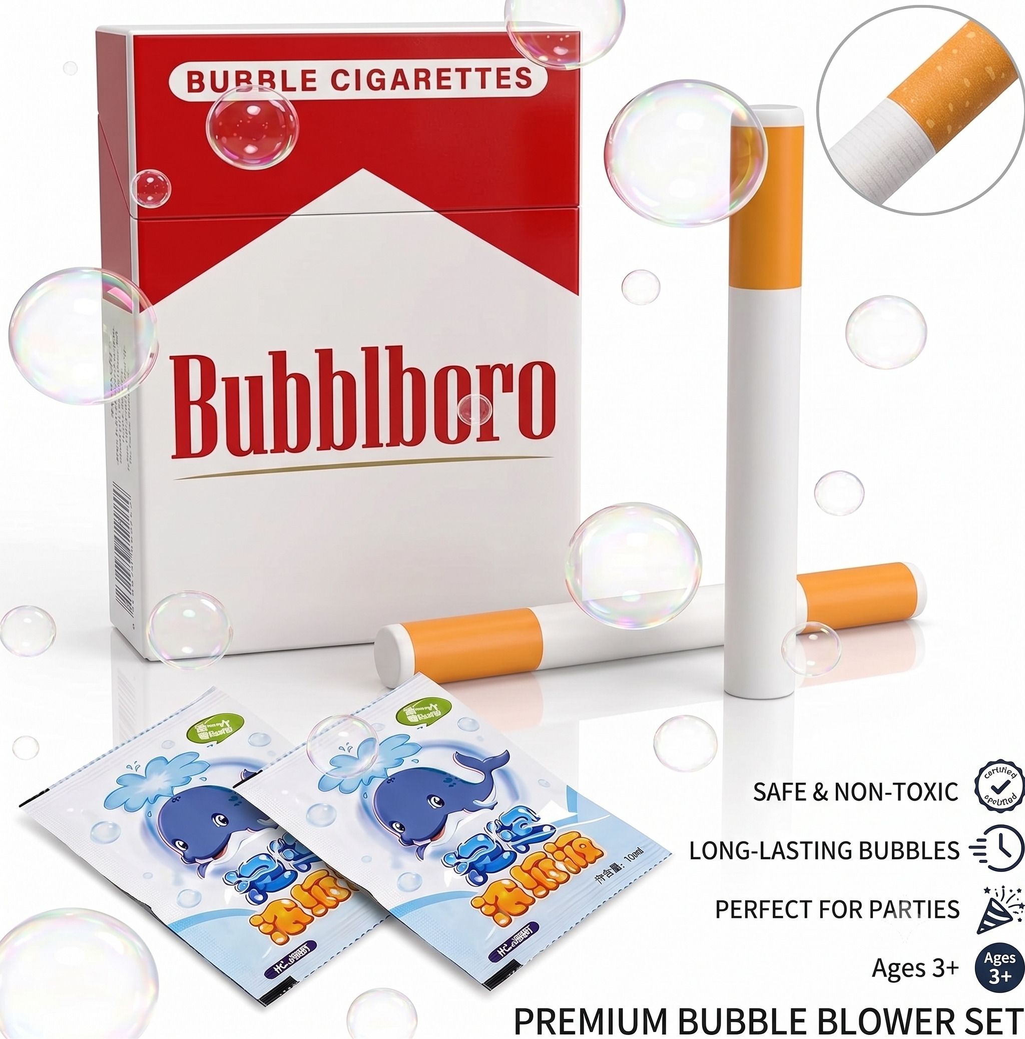 Soap Bubbles Cigarettes,Bubble Puff Cigarettes for Party & Cosplay & Gift Toy Bubble Maker-image-46