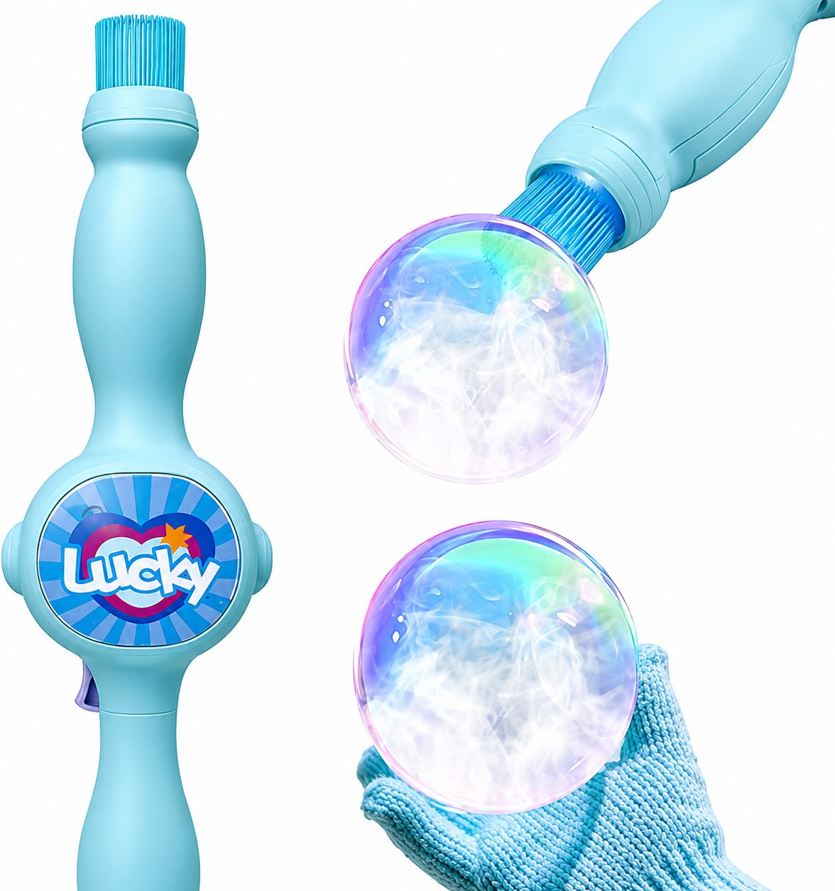 Outdoor Bubble Machine with Smoke Effect Colorful LED Kids Summer Toy Toy Bubble Maker-image-9