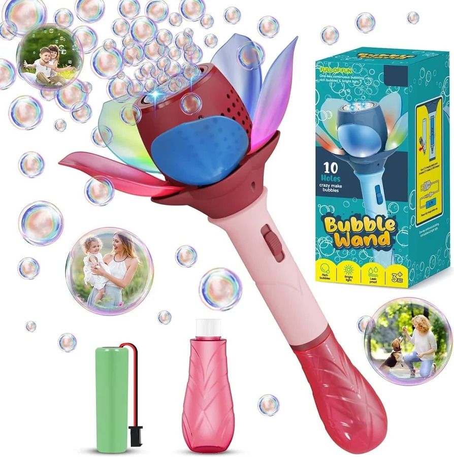 Krishna automatic bubble gun machine wand Toy Bubble Maker-image-38