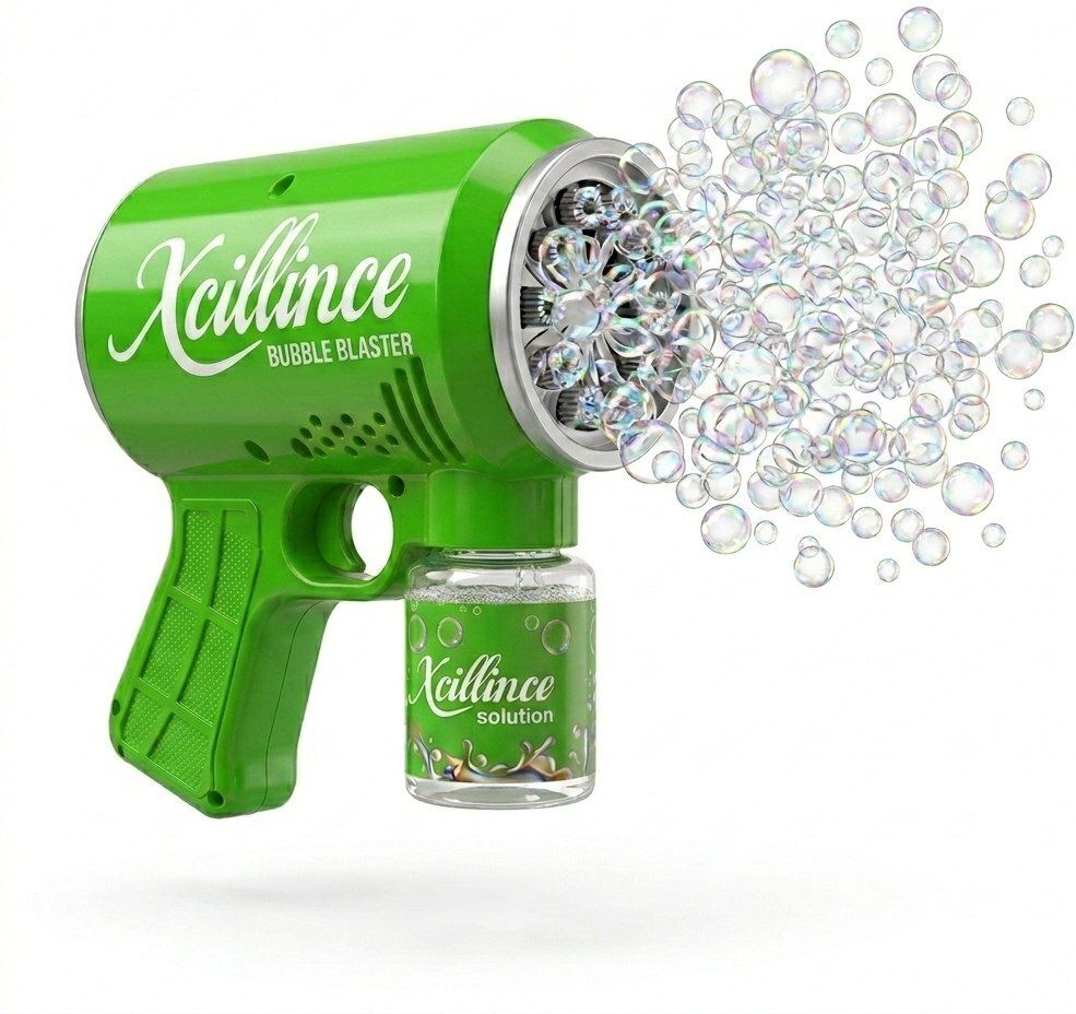 xcillince toys Electric Bubble Blaster Gun with Bubble Solution Refill for Kids Outdoor Fun Toy Bubble Maker-picture-38