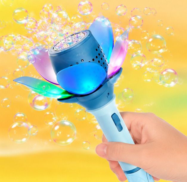 LED Bubble Wand Toy for Kids with Rechargeable Battery and Solution Toy Bubble Maker-image-14