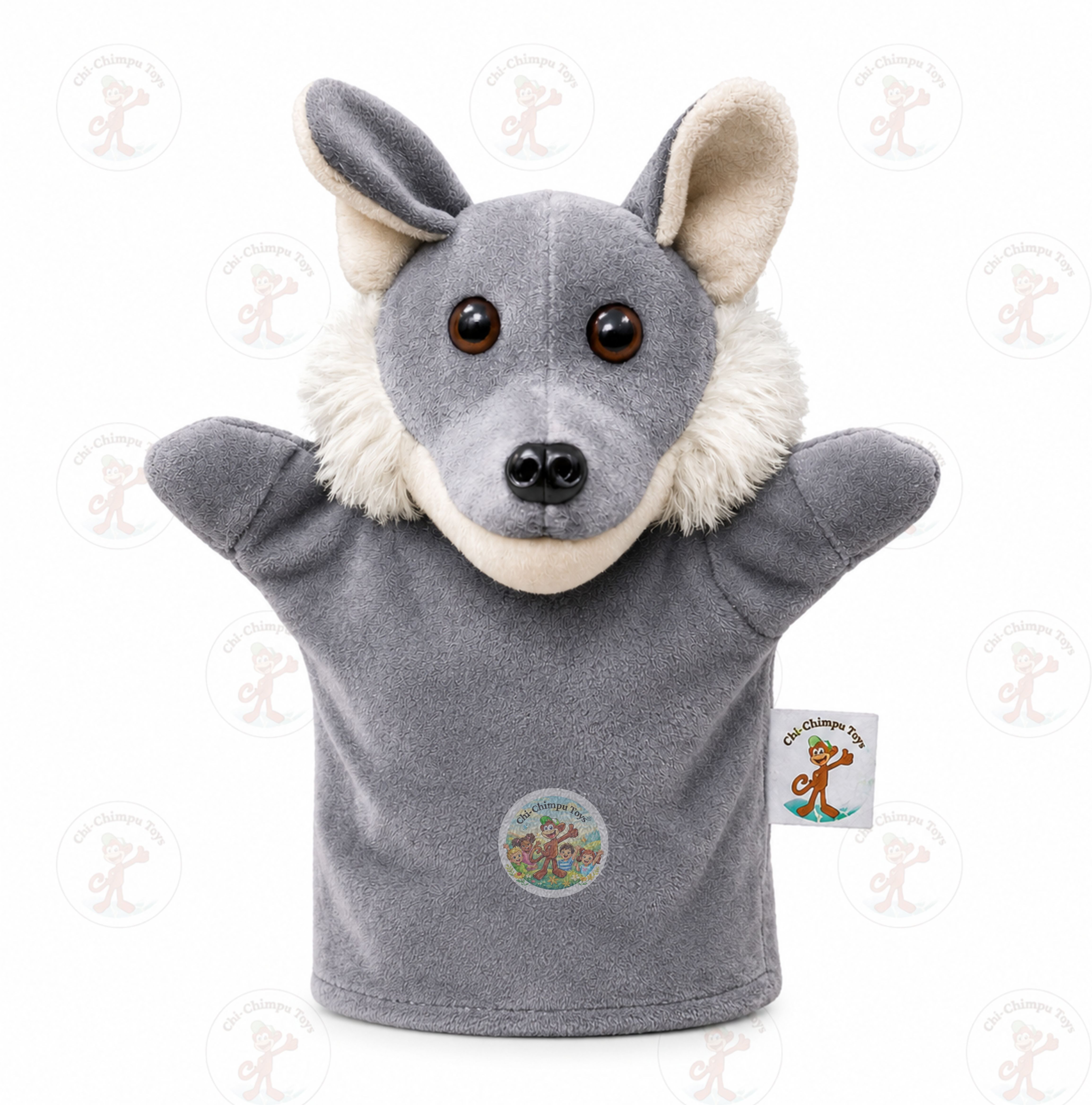 chi-chimpu toys Fox Hand Puppet 22 cm Soft Plush Educational Toy for Kids Hand Puppets-picture-43