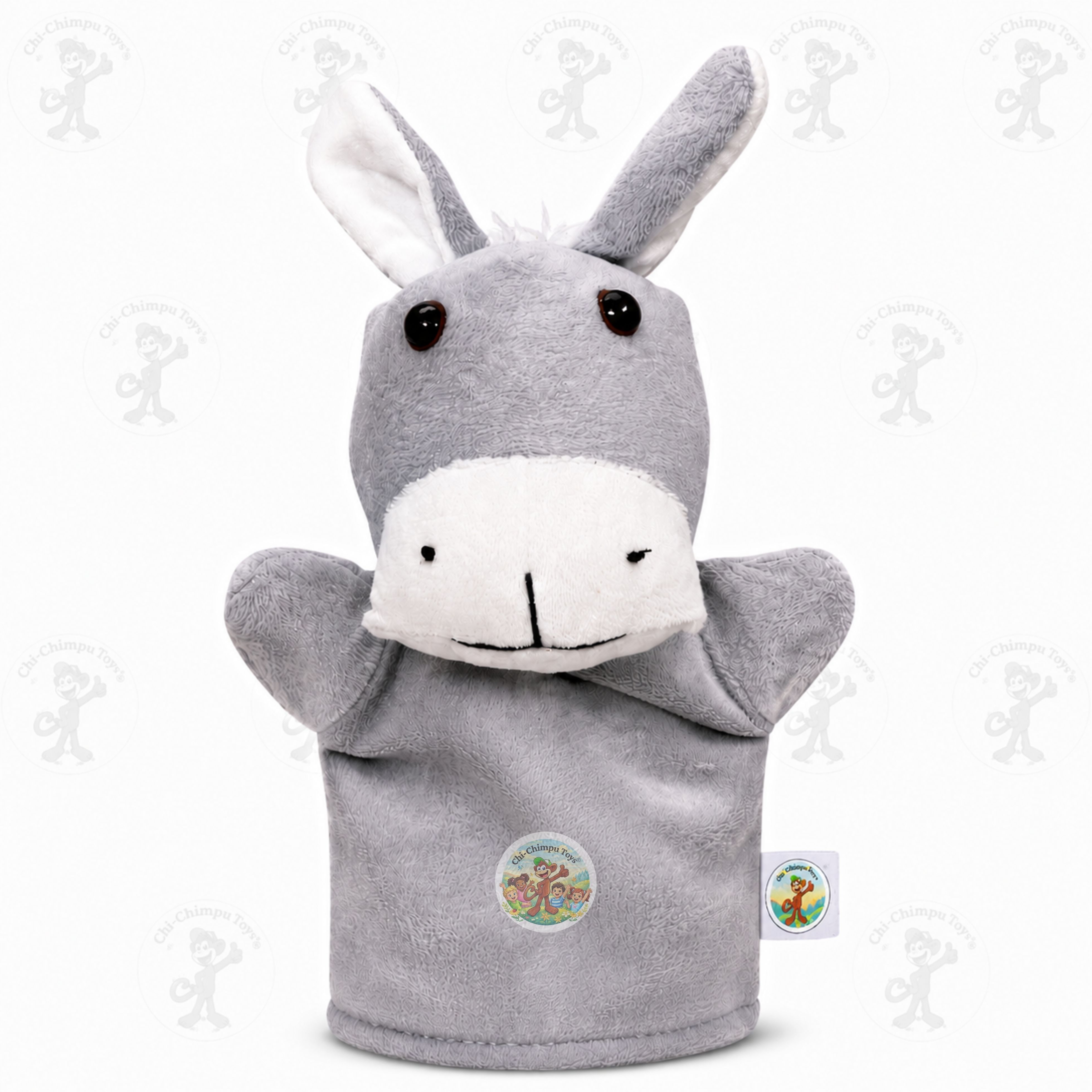 chi-chimpu toys Donkey Hand Puppet 22 cm Soft Plush Educational Toy for Kids Hand Puppets-picture-12
