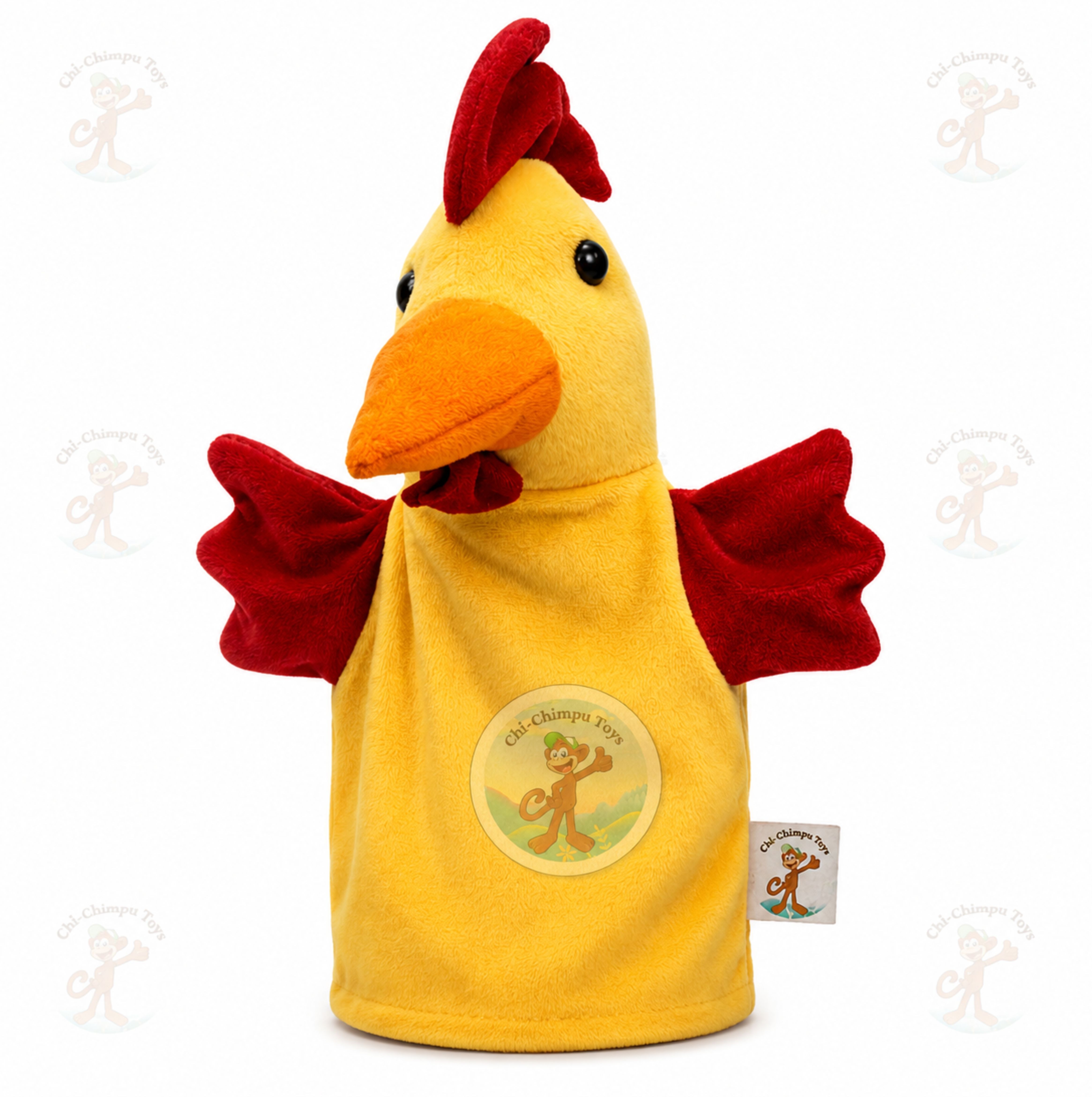 chi-chimpu toys Hen Hand Puppet 22 cm Soft Plush Educational Toy for Kids Hand Puppets-picture-48