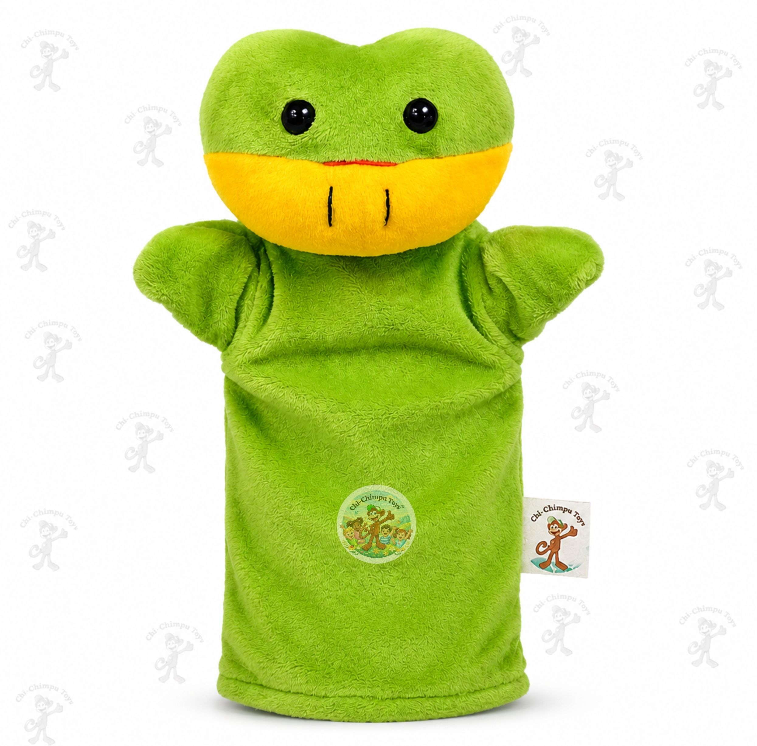chi-chimpu toys Frog Hand Puppet 22 cm Soft Plush Educational Toy for Kids Hand Puppets-picture-10