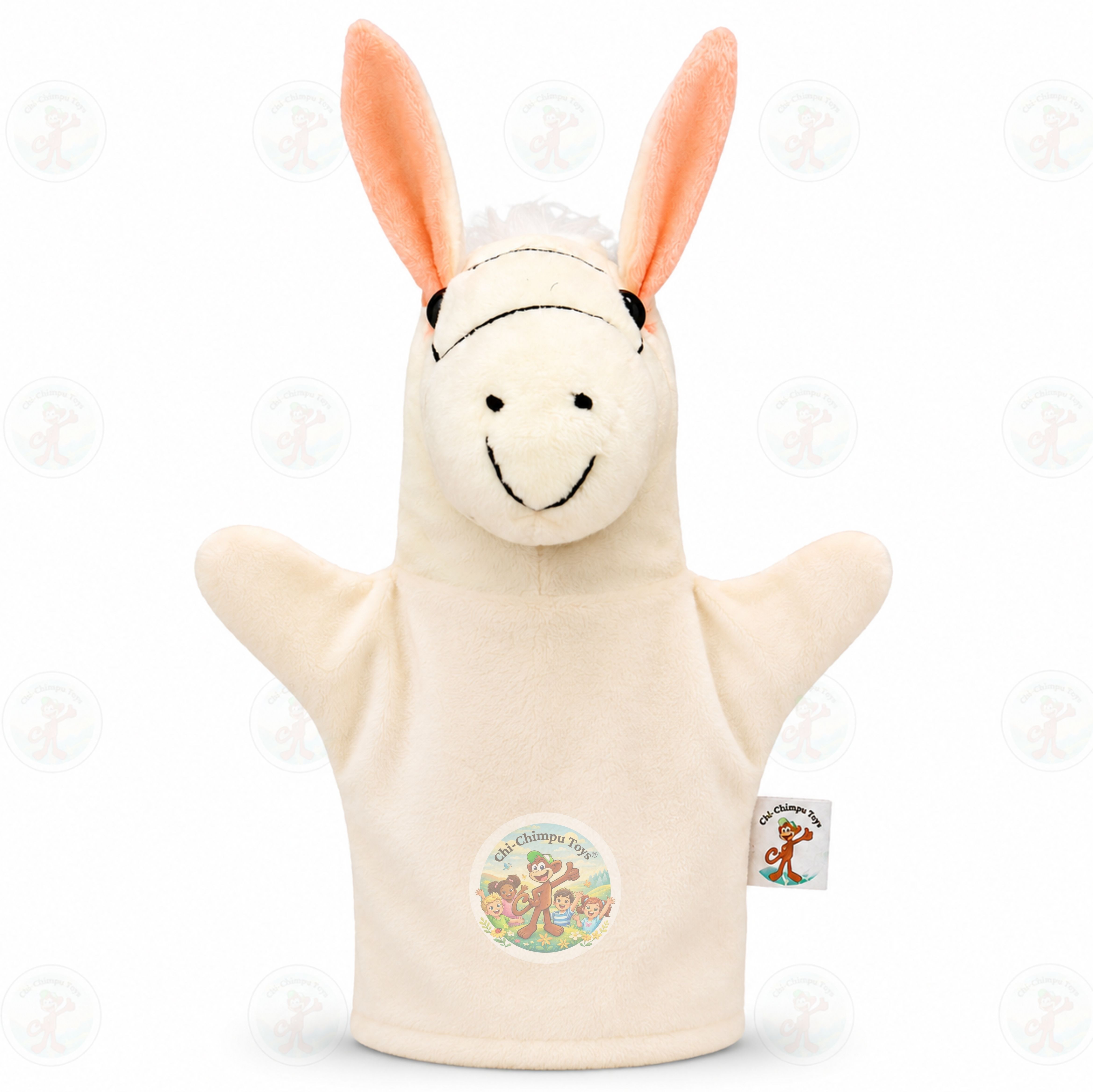 chi-chimpu toys Horse Hand Puppet 22 cm Soft Plush Educational Toy for Kids Hand Puppets-picture-33