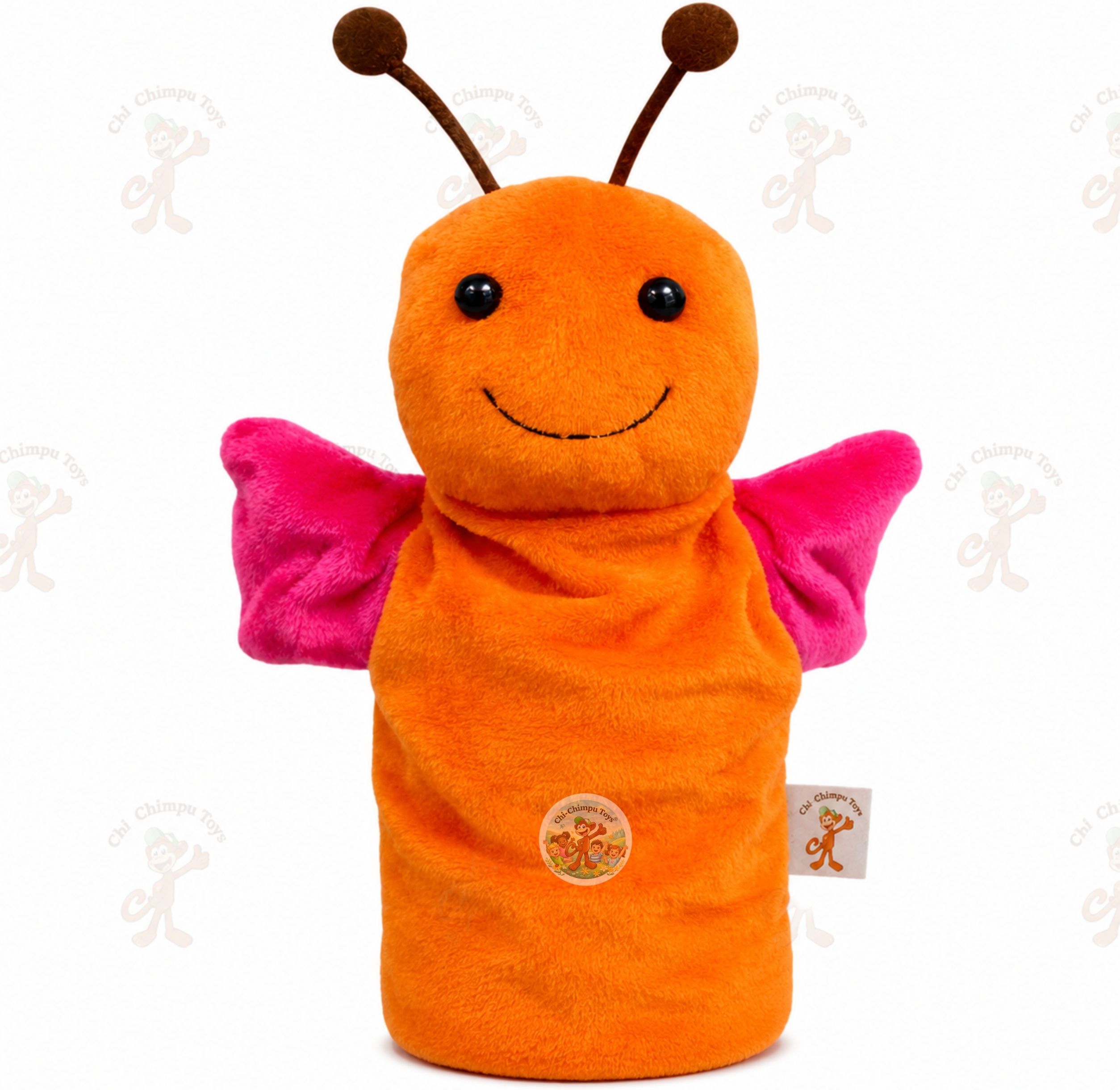 chi-chimpu toys Butterfly Hand Puppet 22 cm Soft Plush Educational Toy for Kids Hand Puppets-picture-28