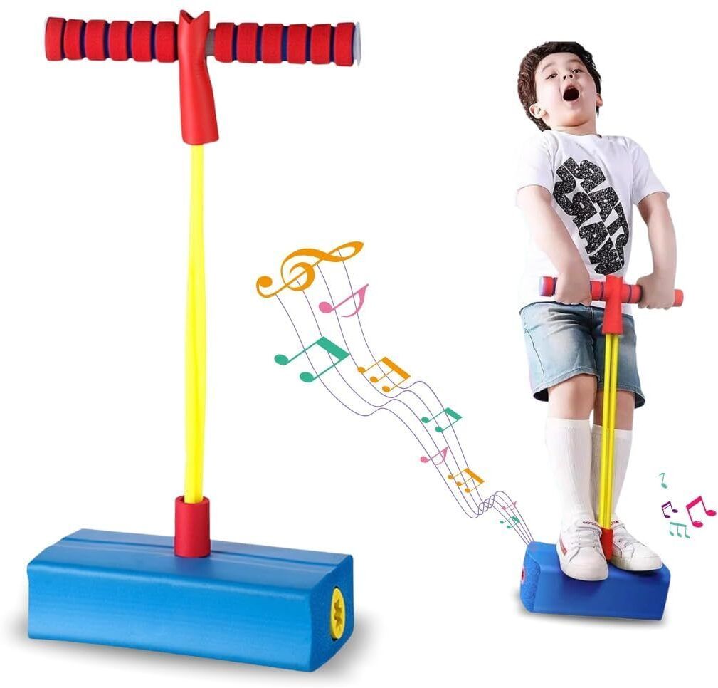 Foam Pogo Jumper for Kid Indoor & Outdoor Bouncing Toy Fun Jumping Stick Durable