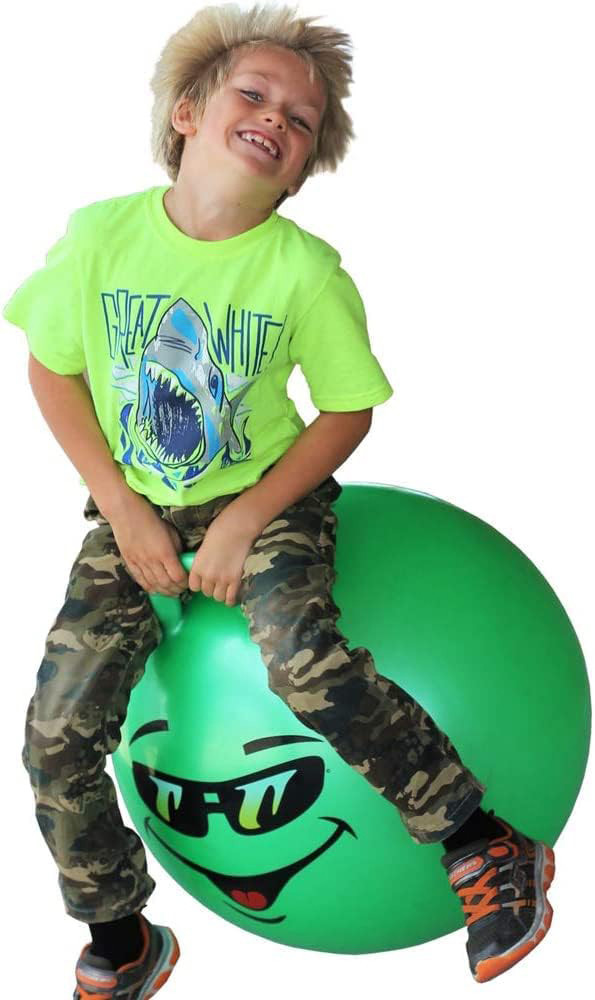 zobro Jumping Hopping Ball Inflatable Hoppers Multi-Function Jump Bouncer with Handle Inflatable Hoppers & Bouncer, Infatable Ball image 1