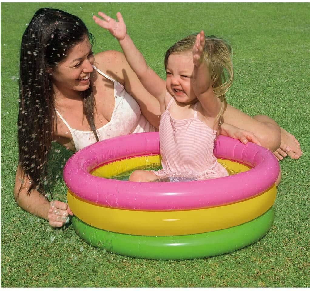 Intex Inflatable Baby Pool / Baby Bath Tub 2 Feet Free-standing Bathtub
