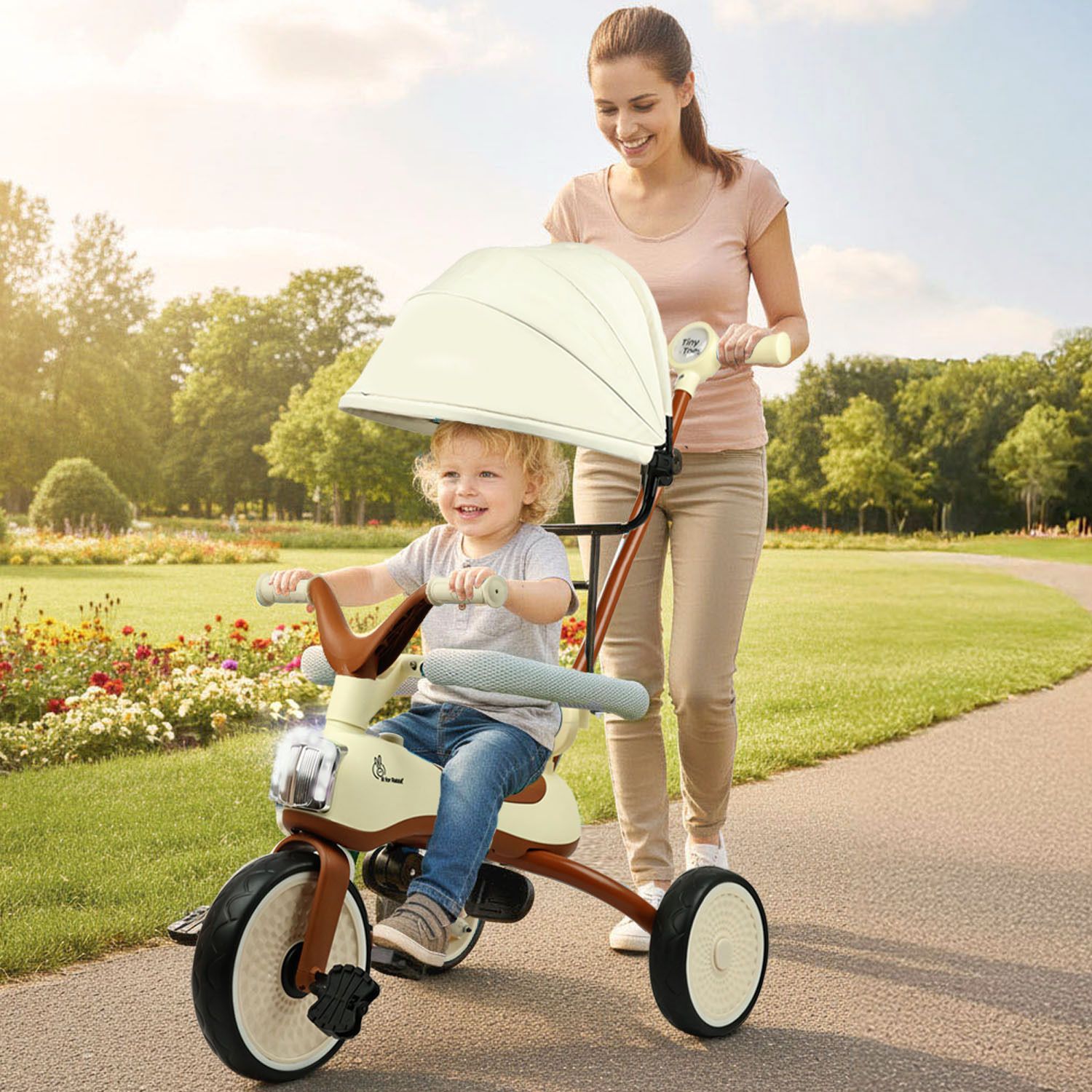 Tiny Toes Karizma Kids Cycle for 1.5 to 5 years with Rubber Wheel and Basket TCTTKCB01 Tricycle-image-38
