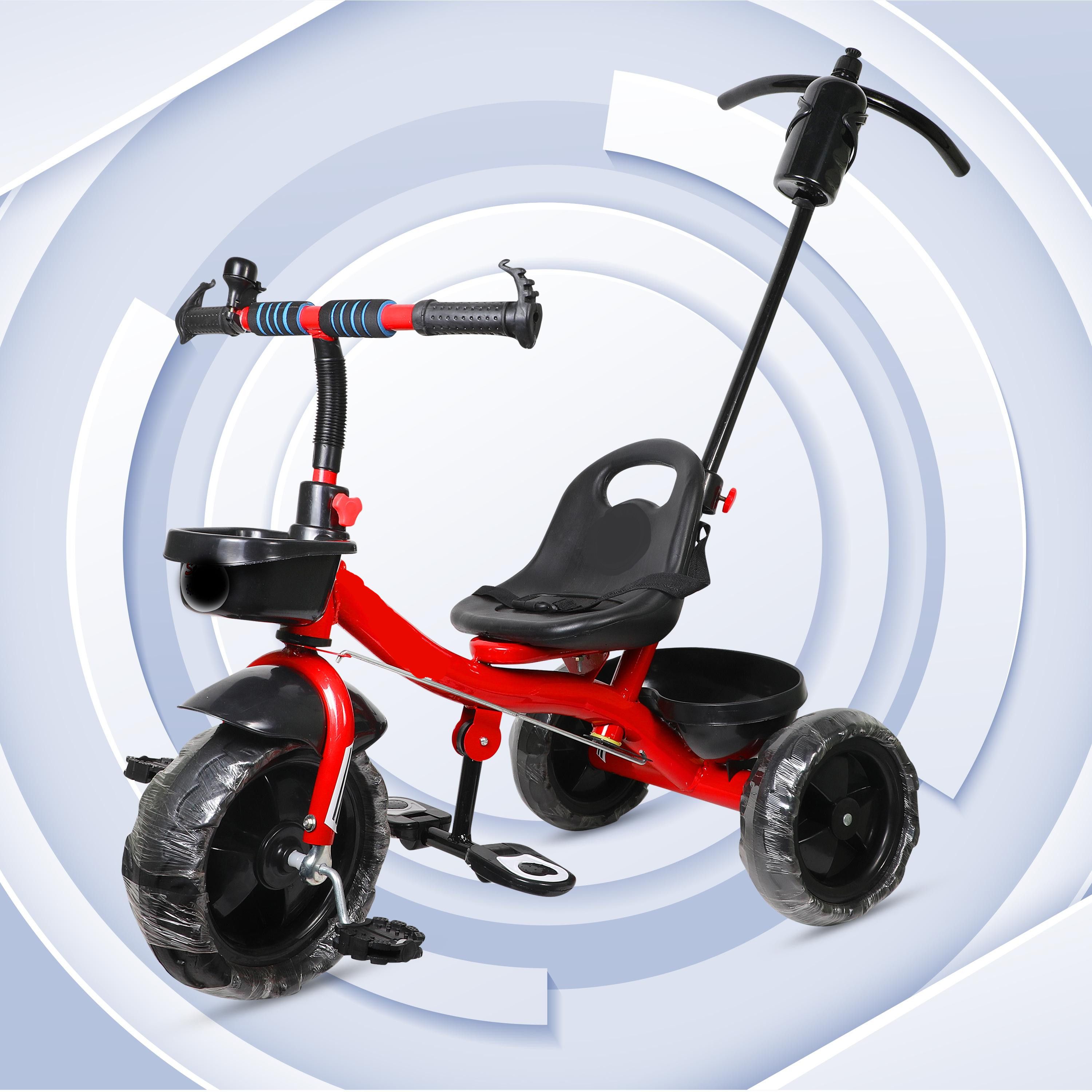 BACK HANDLE TRICYCLE FOR KIDS WITH COMFORTABLE SEAT WITH STORAGE BASKET TRICYCLE FOR BABY BOY OR BABY GIRL 1TO4 YEARS KIDS Tricycle-image-3