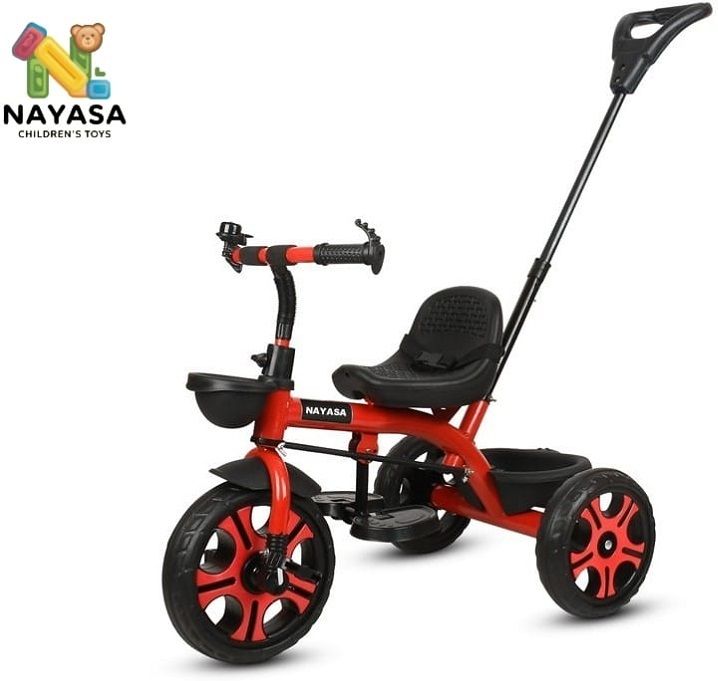 Tricycle with Parental Handle | Kids 3 to 5 years and Dual Storage Basket HDL 03 Tricycle-image-29