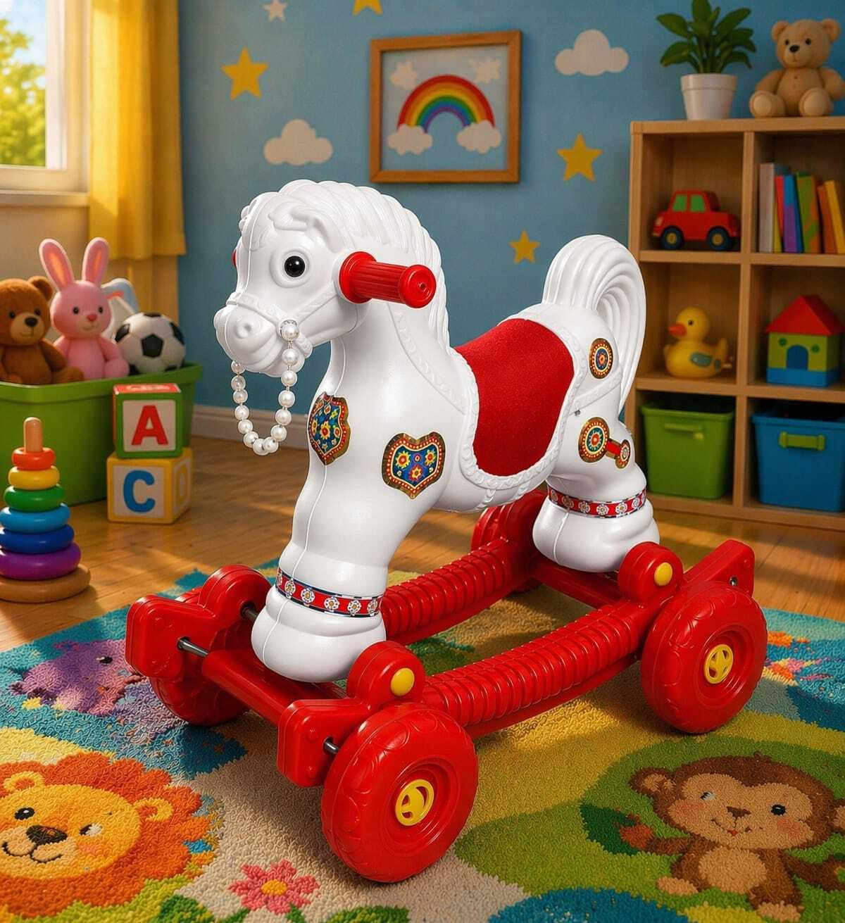 playway horset Ride-On for Kids horse ride & rock Tricycle-picture-2