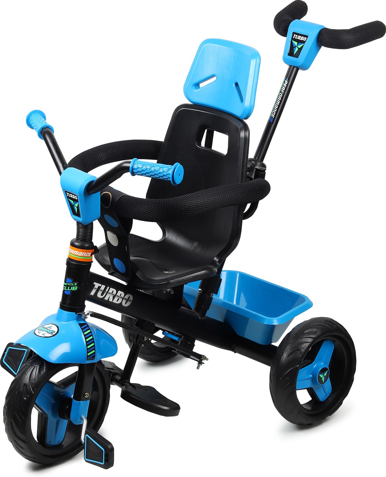Turbo Parental Handle with Arm Rest TURBO-PARENT-ARMREST-BLACK&BLUE Tricycle-image-14