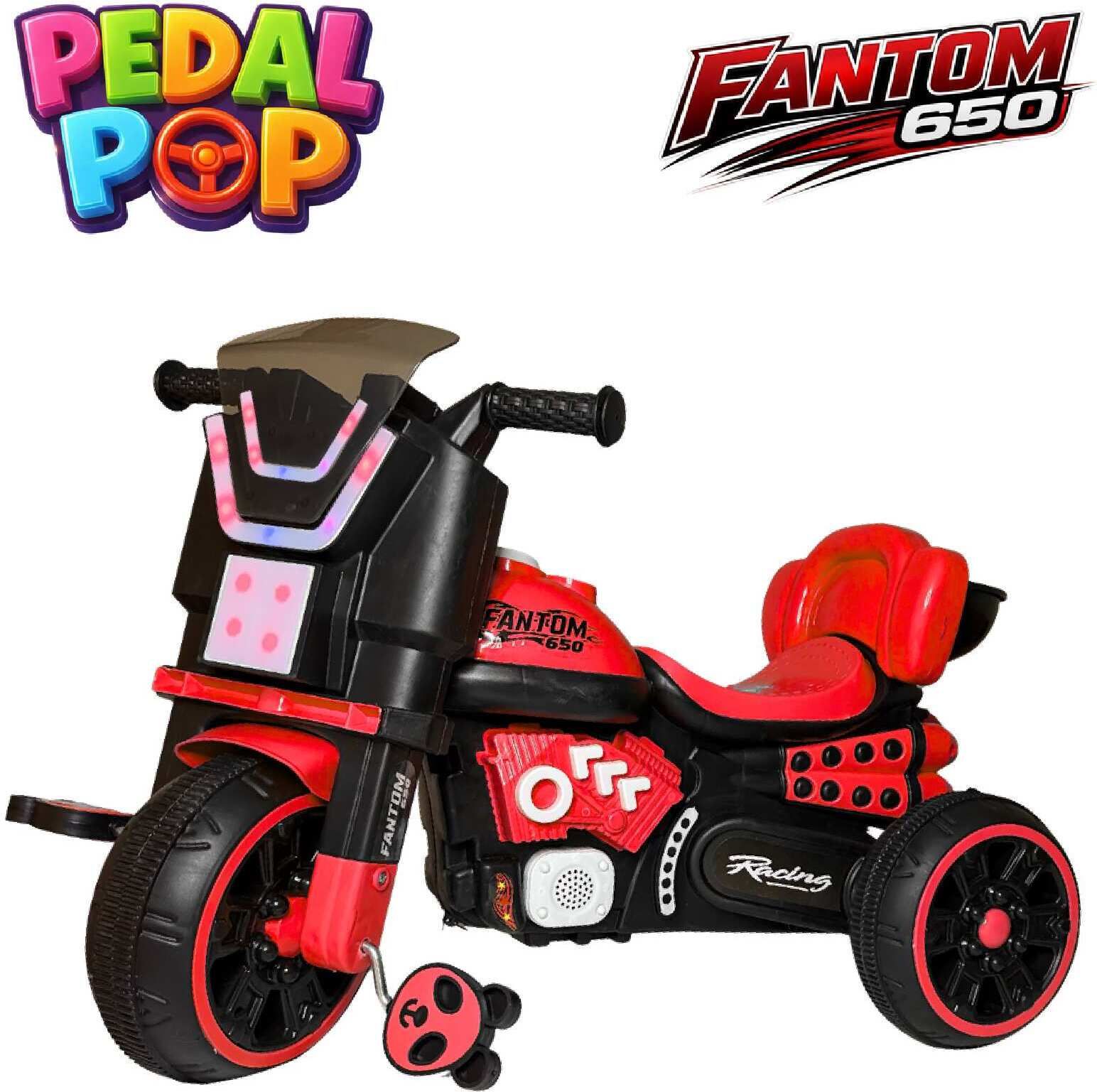Fantom 650 Ride-on Trike for Kids with Musical Horn and Lights 2 to 5 Years Tricycle-image-9