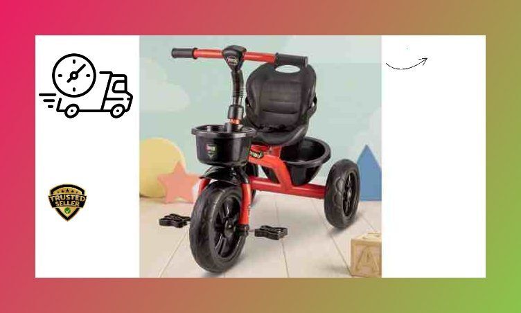 Tricycle for Kids 3 Wheel Bicycle Tricycle Red 4 Tricycle-image-1
