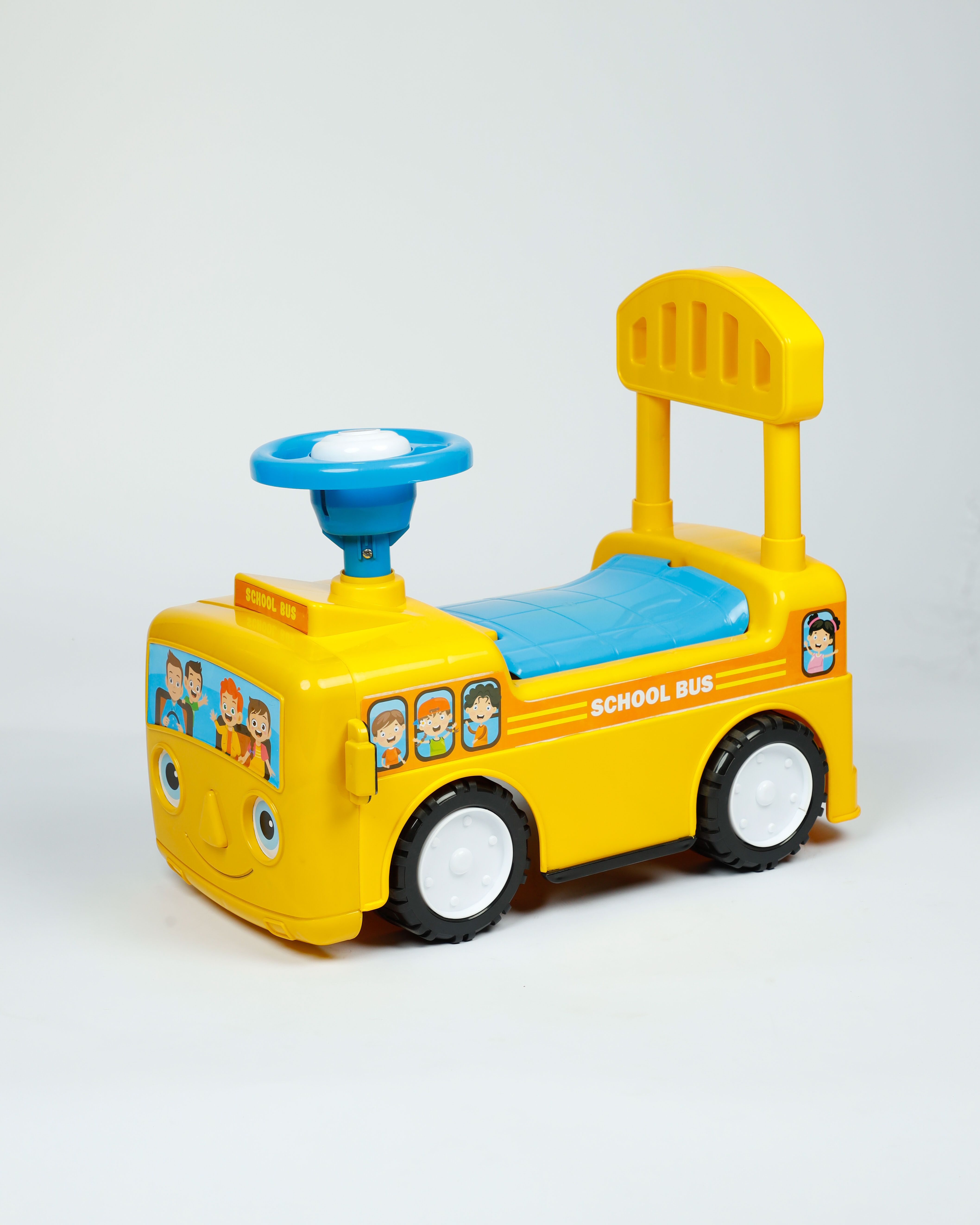 School Bus Rider Toy with Steering Wheel for Kids Indoor & Outdoor Play School Bus Rider Toy with Steering Wheel for Kids Indoor & Outdoor Play Tricycle-image-10