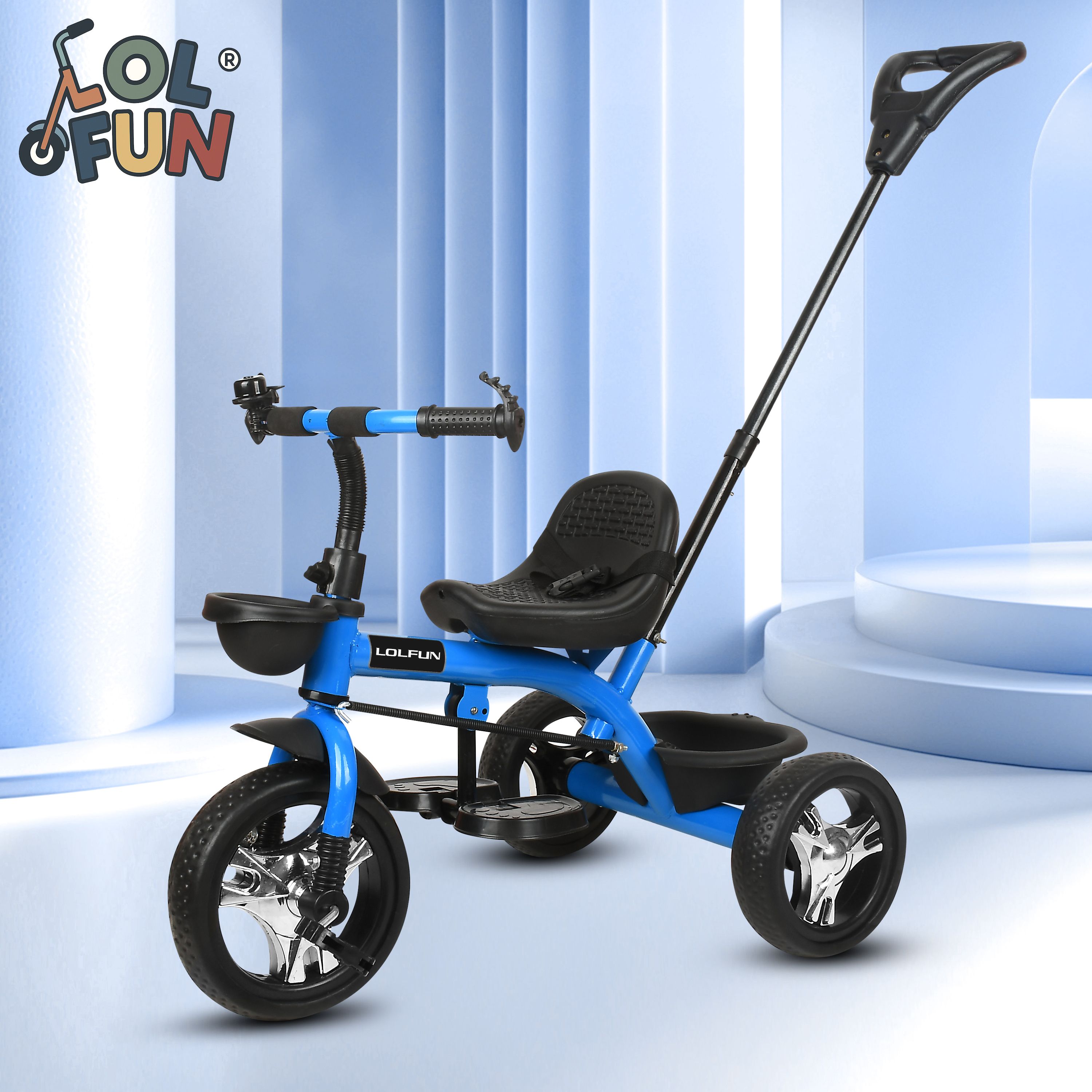 Baby Tricycle for Kids | Cycle with Parental Control Handle (1–3 Years) HDL-02 Tricycle-image-23