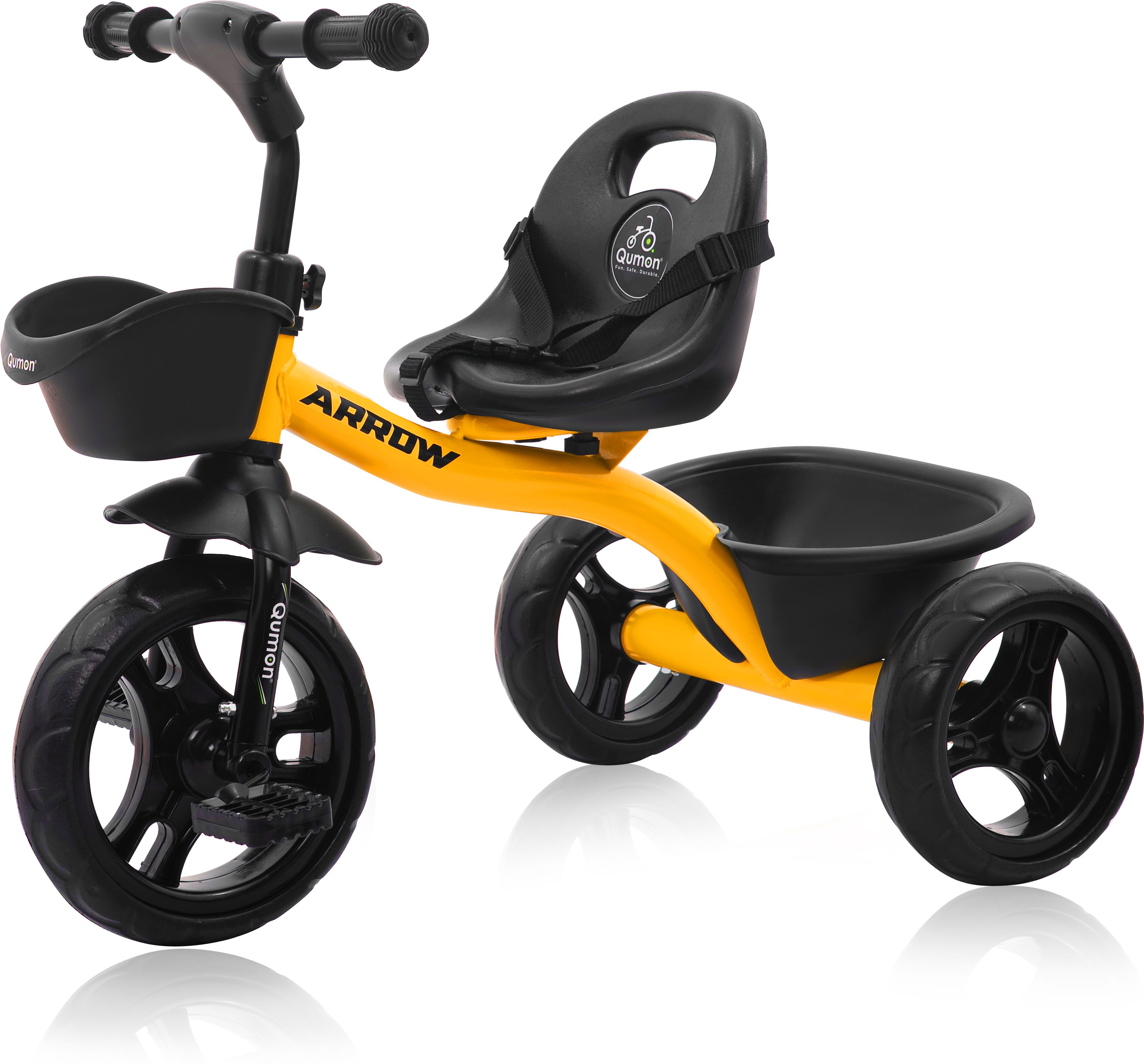 qumon Arrow Premium Kids Tricycle - Safe, Sturdy & Stylish Ride-On Toy for Boys & Girls, Age 2-5 Years (Capacity 30kg) Tricycle-picture-12