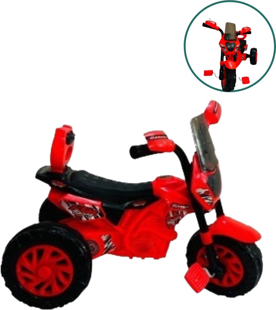 funrydetoys Cute Haley Theme Tricycle for Kids 2 to 5 Years with Light and Music.( Red ) Tricycle 019 Tricycle-picture-48