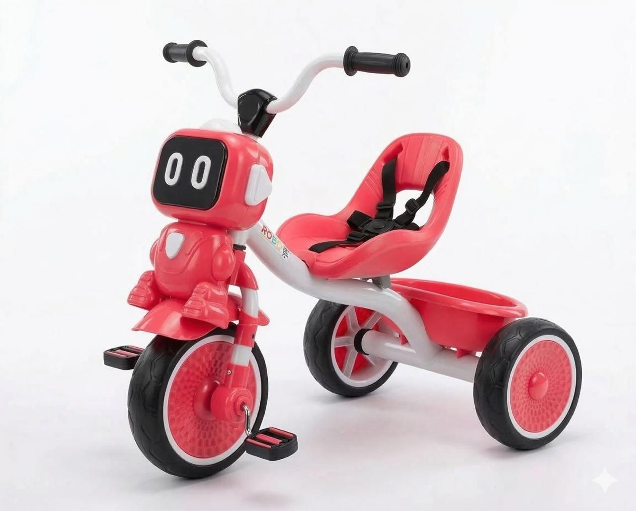 bonkerz Kids Robot Tricycle with Safety Seat & Storage Basket | Baby Trike Kids Robot Tricycle with Safety Seat & Storage Basket | Baby Trike Ride-On Tricycle-picture-8