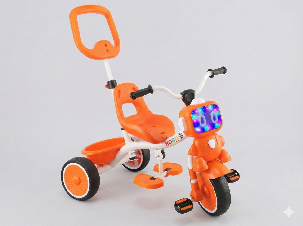 dugri Robot Tricycle Sturdy And Parental Handle Safe for Kids (Ages 2-5yrs) Trike for Baby Boys&BabyGirls Tricycle-picture-34