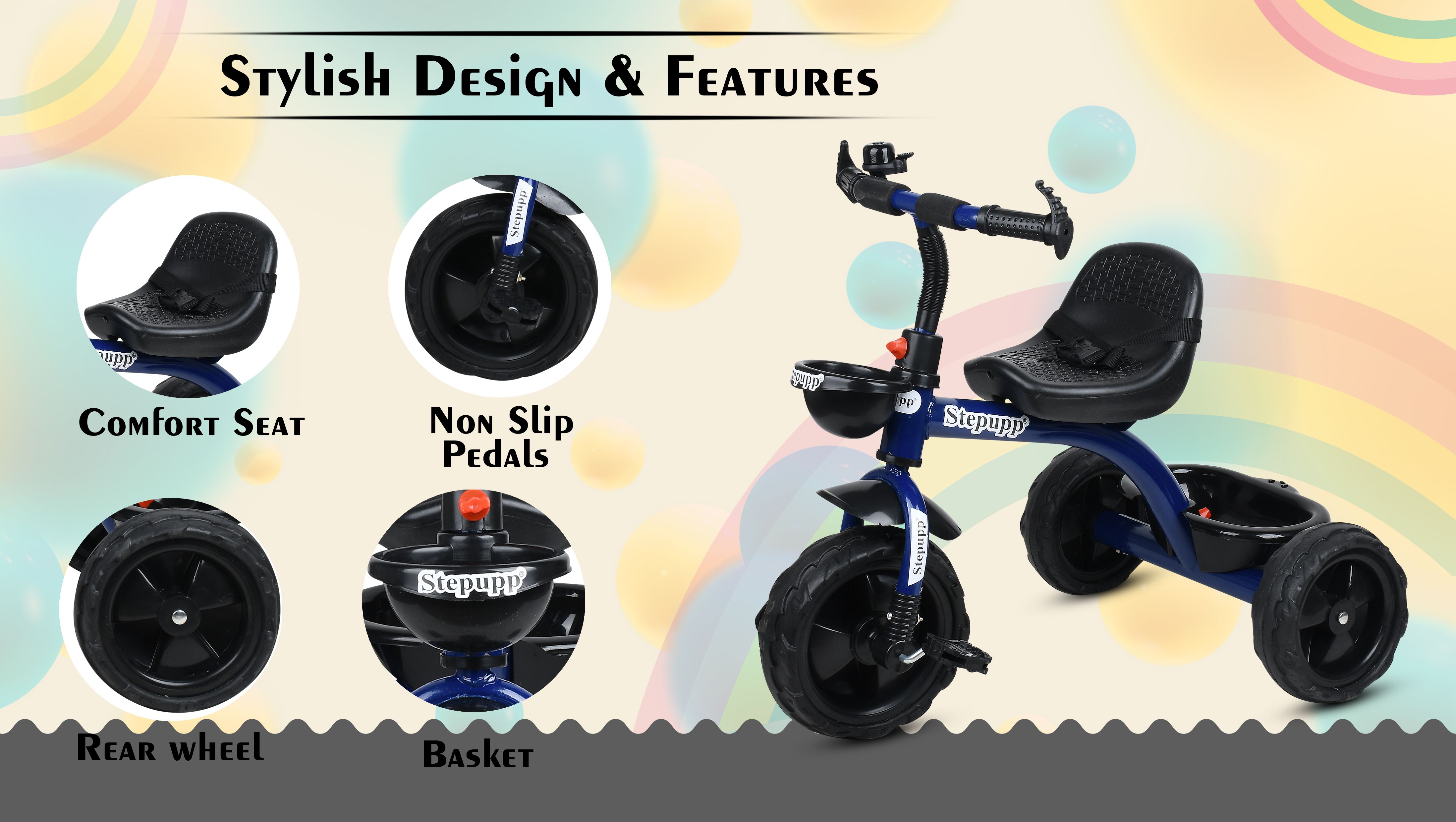 BST 01 Kids Tricycle For Kids with Best Quality Tricycle-image-12