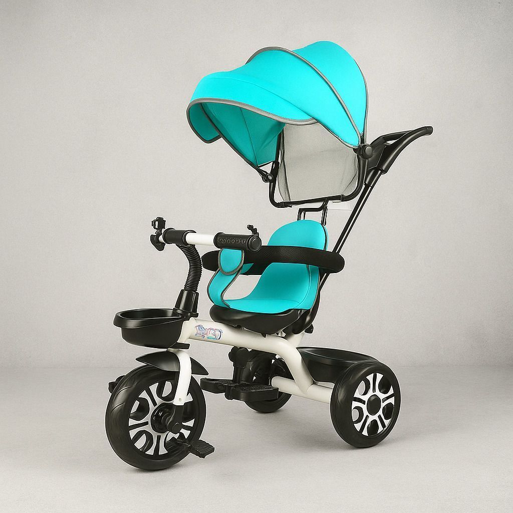 lol-fun Tricycle with Canopy and Dual Storage Basket tricycle baby for kids canopy Tricycle-picture-28