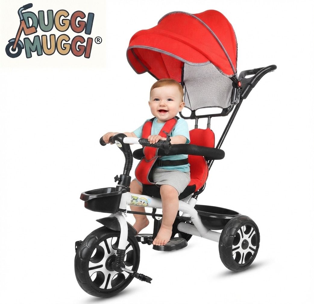 dugri Tricycle with Parental Handle And Canopy Sefty harness,Eva Wheel Tricycle Tricycle-picture-10