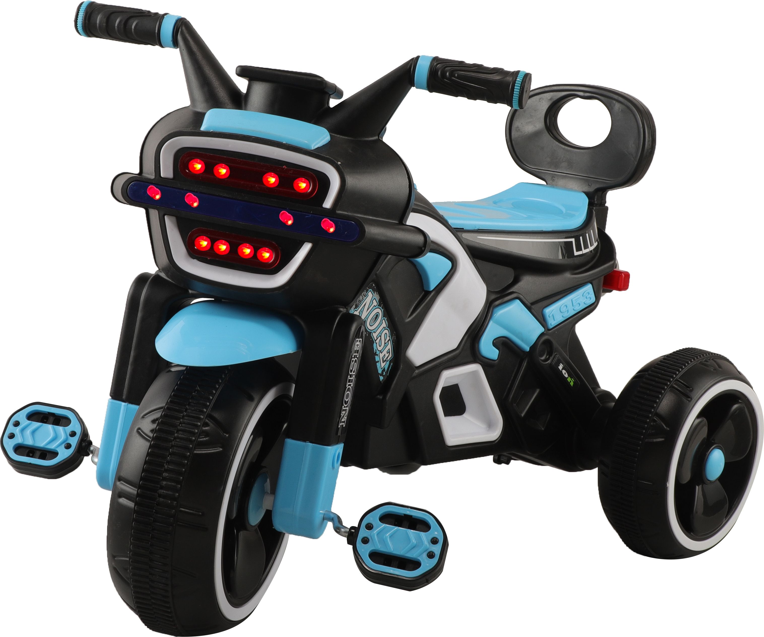 joyride Noise Bike Pedal Tricycle for Kids Toddler Trike Headlight, Music, Eva Wheels & Curved Seat and backrest Push Along Pedal Trike for 15 Months to 3 Years Tricycle-picture-7