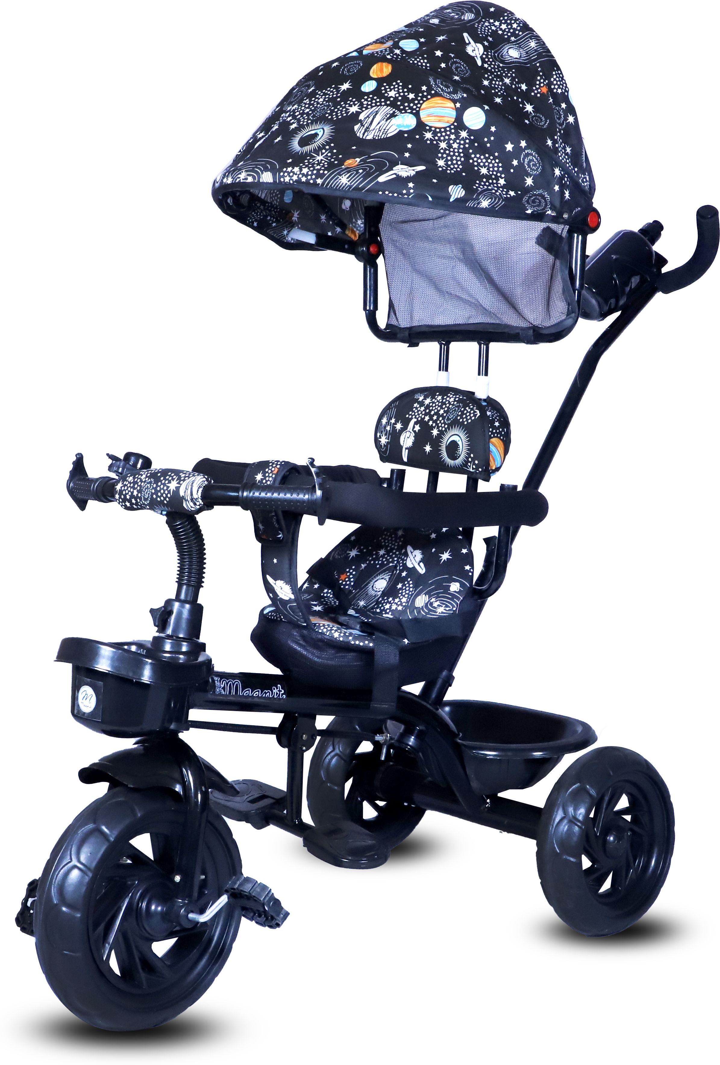 maanit Tricycle Canopy Dual Storage Basket_Bottel_Parental Handle Control Safety Comfort Seat Model_404 for Kids|Boys|Girls Age Group 2-5 Years Tricycle-picture-19