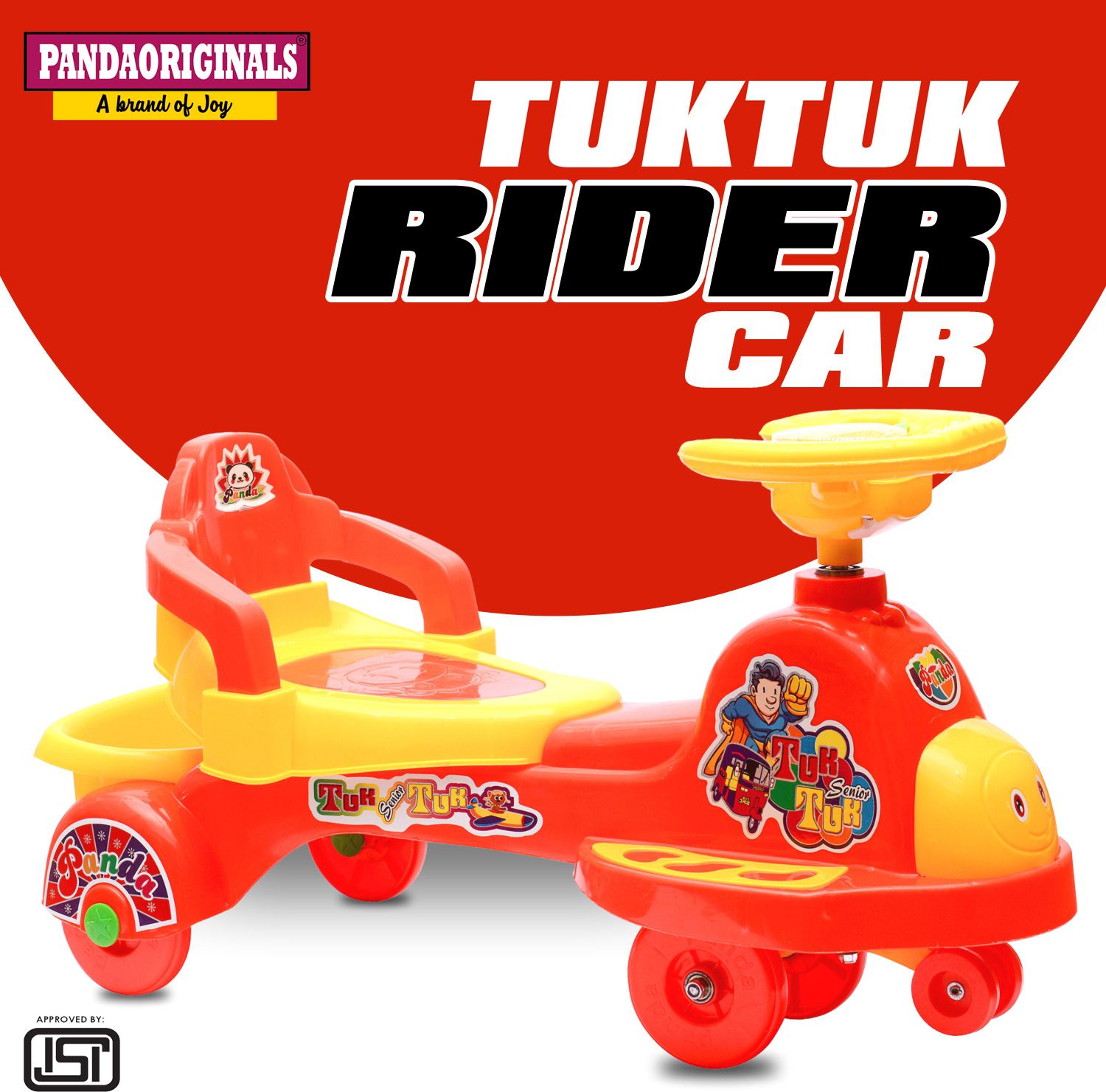 TUK TUK SR RED BEST SELLER Rideons & Wagons Non Battery Operated Ride On