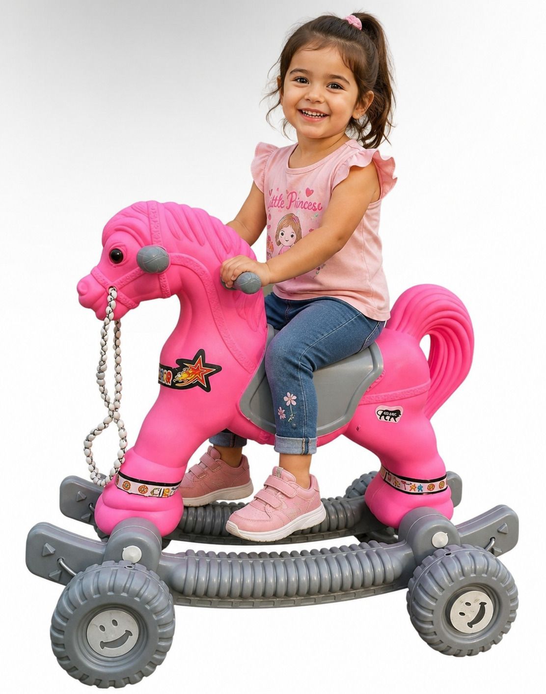 Horse with Rocking Function and Running Ride-On Rideons & Wagons-image-35