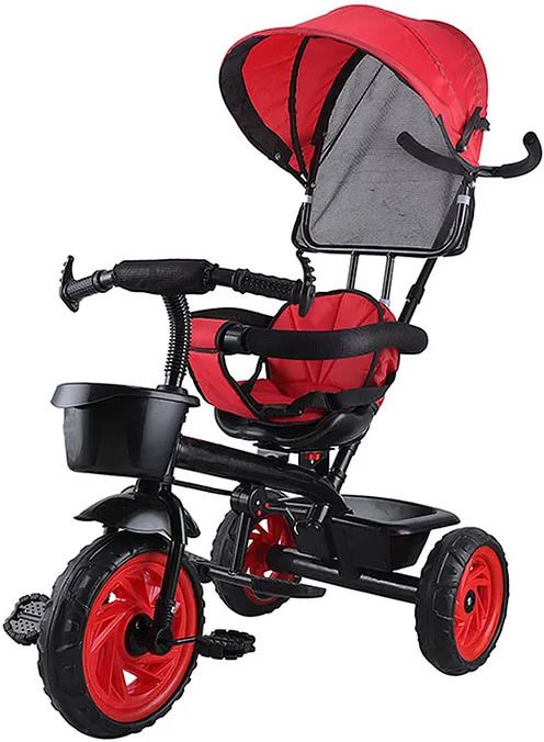 Stroller Tricycle| Trike |with Canopy for Kids| Boys|Girls Age Group 2 to 5 Years Tricycle