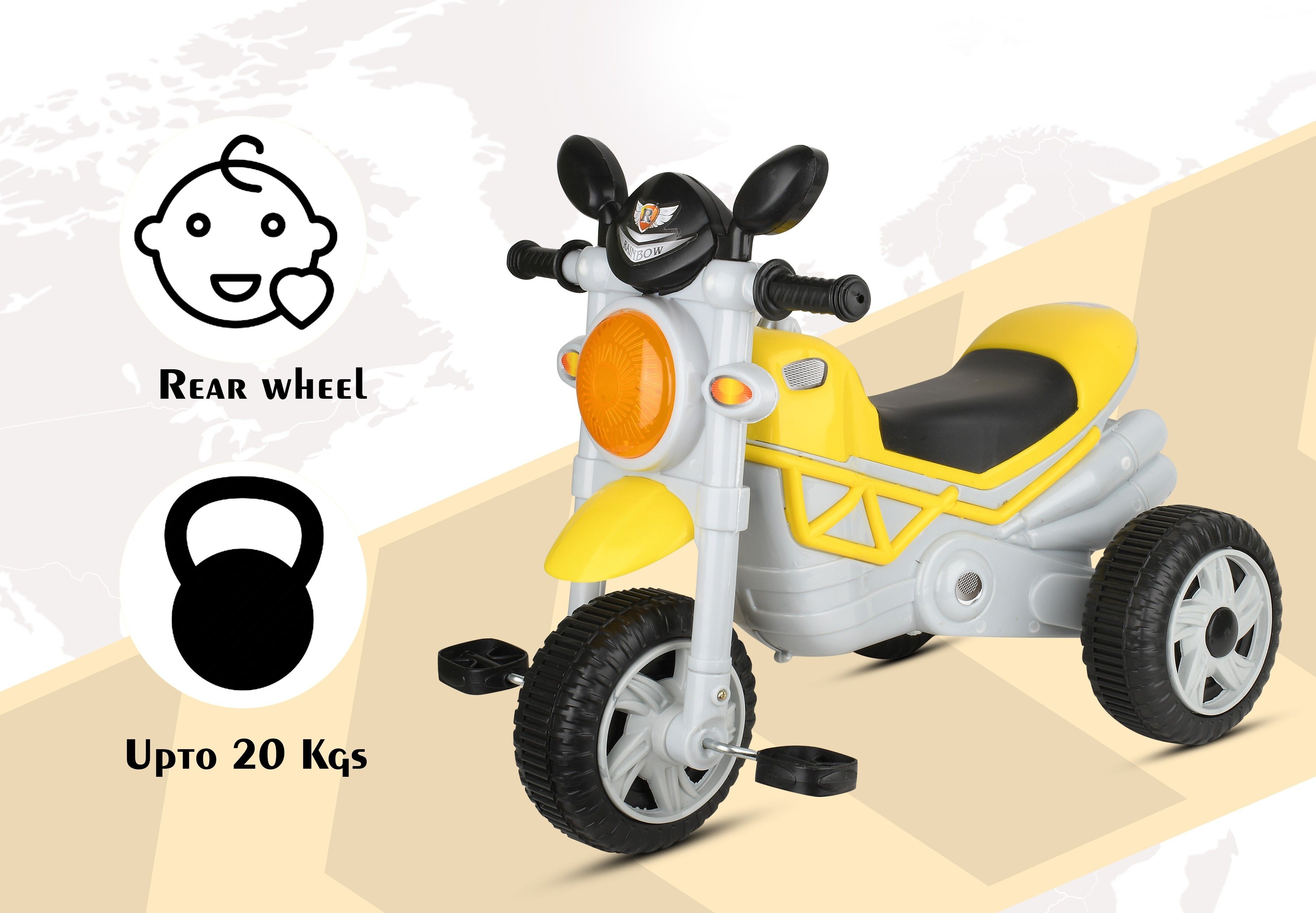 Smart Plug n Play Kids Ride on with Storage Space Best For kids Mini Bullet Tricycle for Kids,Smart Plug n Play Kids Ride on with Storage Space Tricycle-image-9
