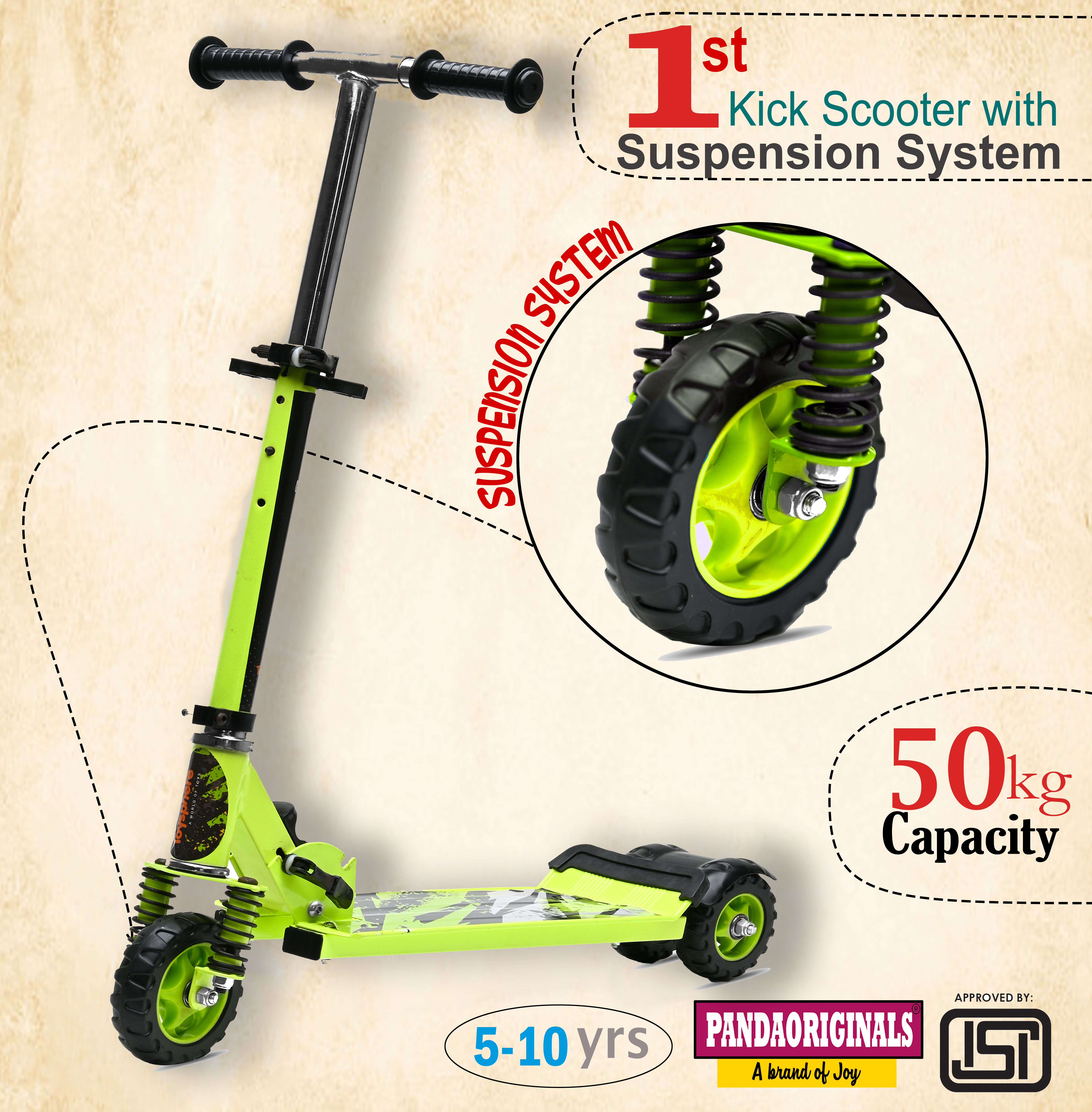 Steel Foldable Trike & Height Adjustable | WEIGHT : 50 KG | AGE 5-10 YRS Tricycle