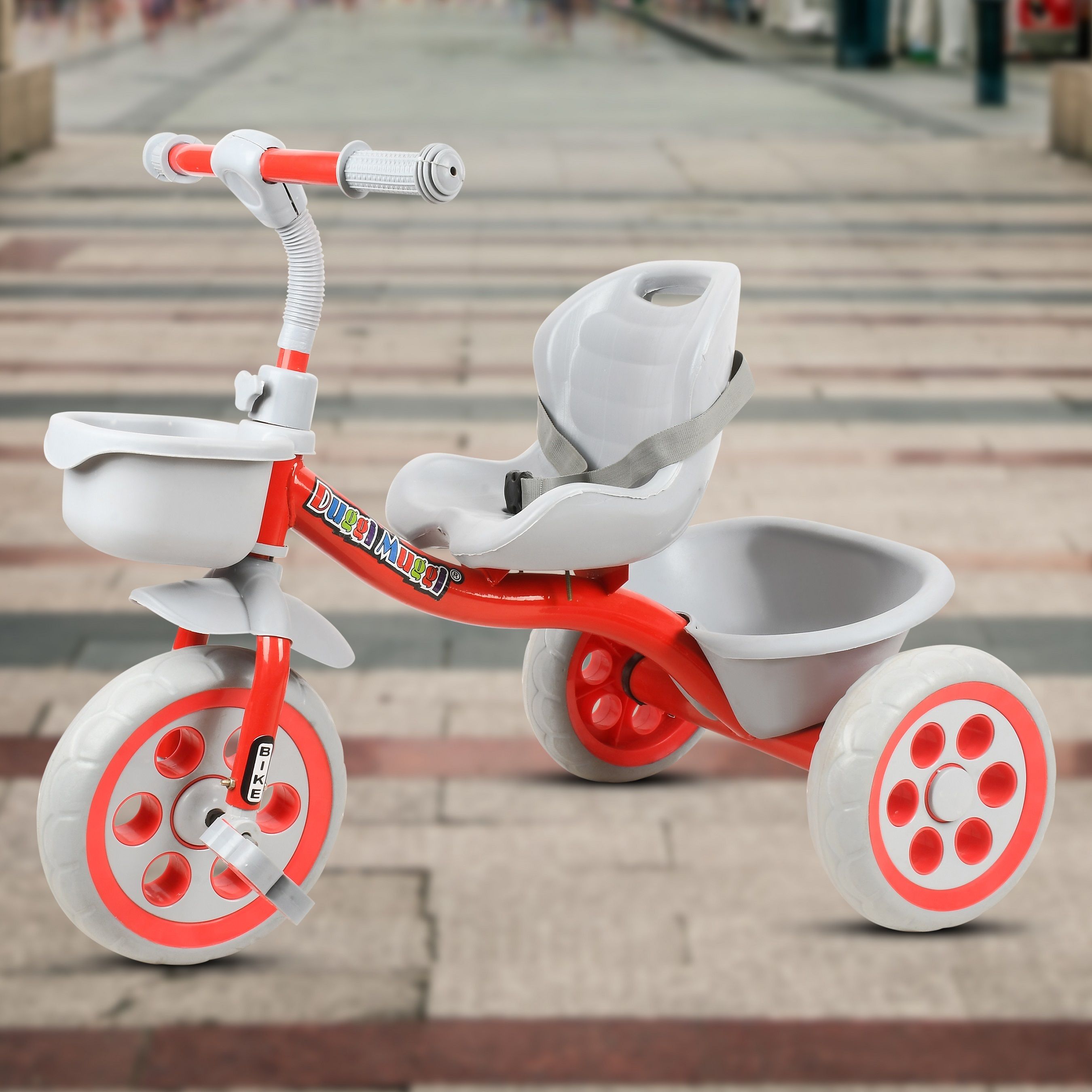 duggi muggi Tricycle for Kids 2-5 Years - Ticycle for Kids with Seat Belt, Bike for Kids with 3 EVA Wheels,Basket for Toys Tricycle-picture-24