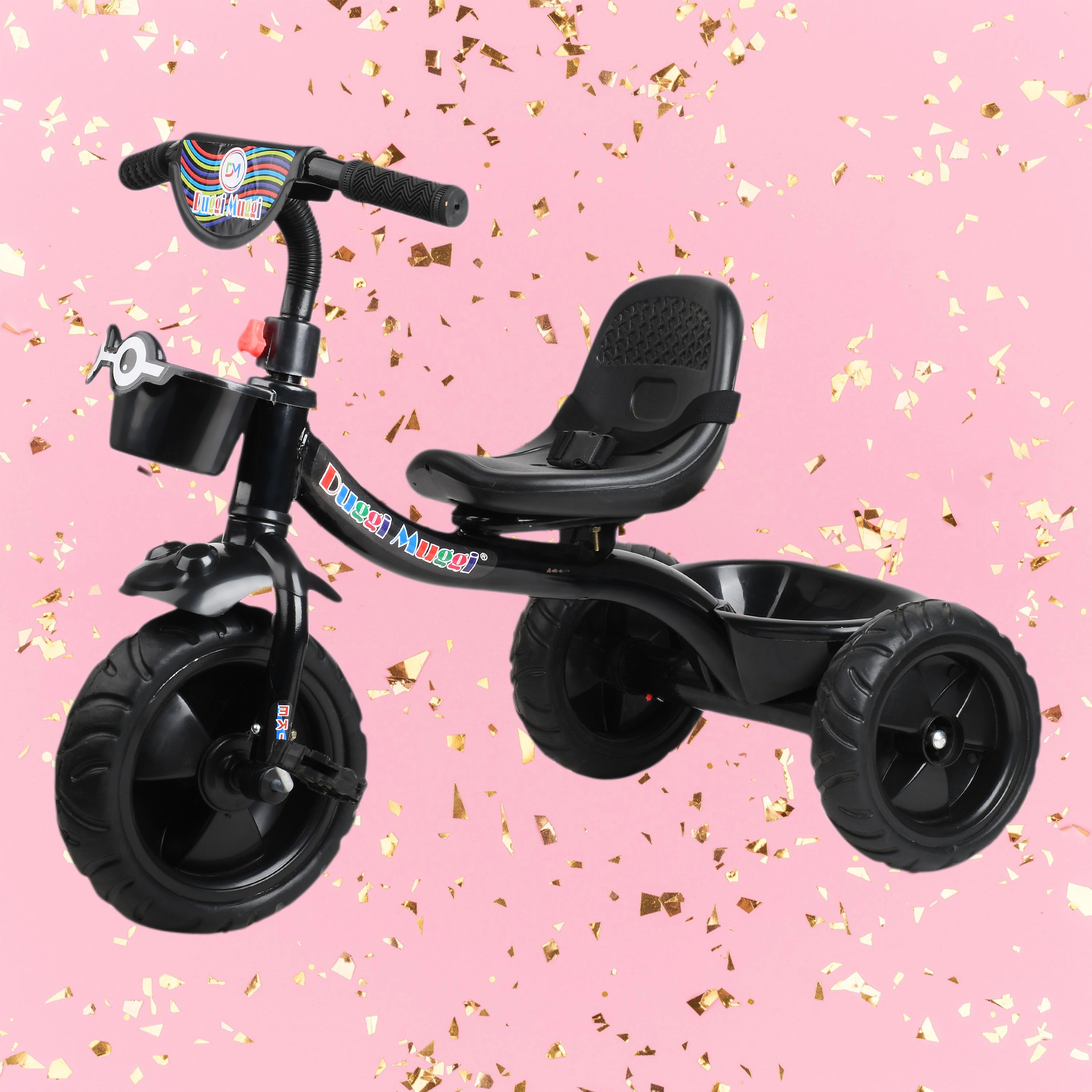 Baby Tricycle For Kids With Front And Back Basket KIDDO BLACK Recommended Tricycle For Age 1-5 Years Kids Cycle Tricycle-image-32