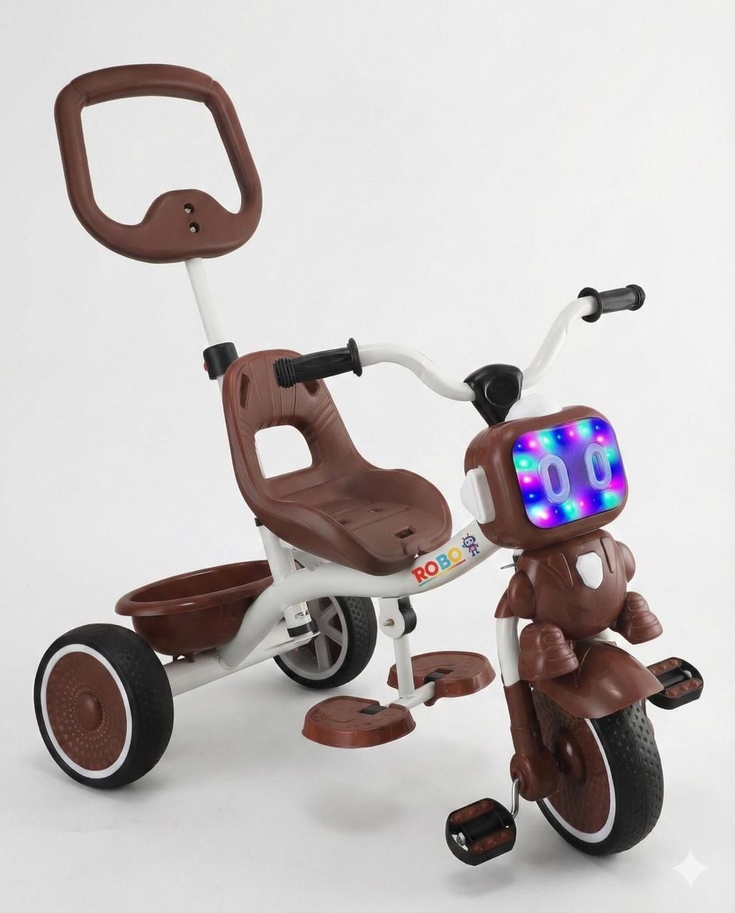 dugri Robot Tricycle Sturdy And Parental Handle Safe for Kids (Ages 2-5yrs) Trike for Baby Boys&BabyGirls Tricycle-picture-31