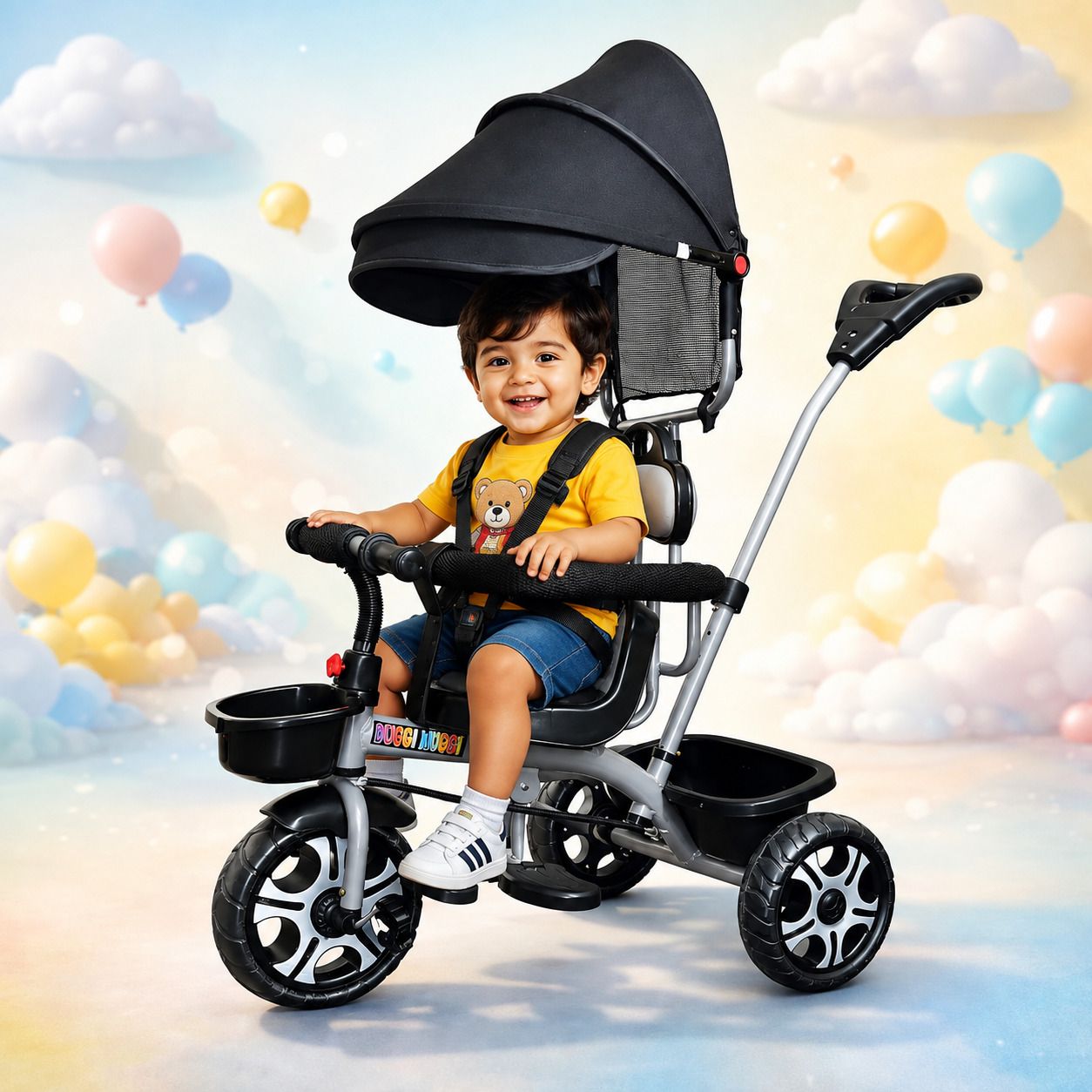 Adventure Parental Handle Baby For Kids Tricycle Tricycle-image-23