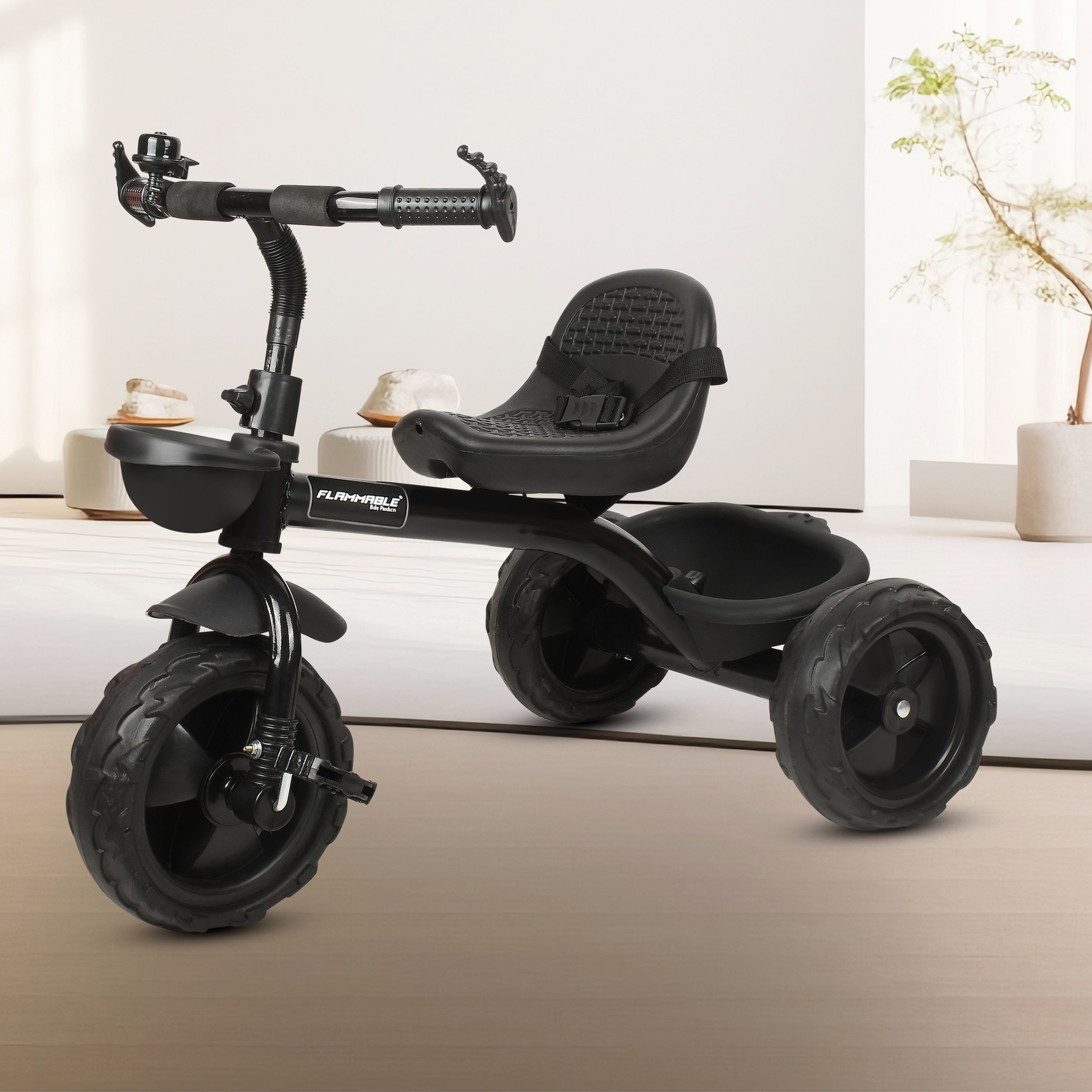 Tricycle with Dual Storage Basket and Seatbelt 3 to 5 years BST 01 Tricycle-image-24