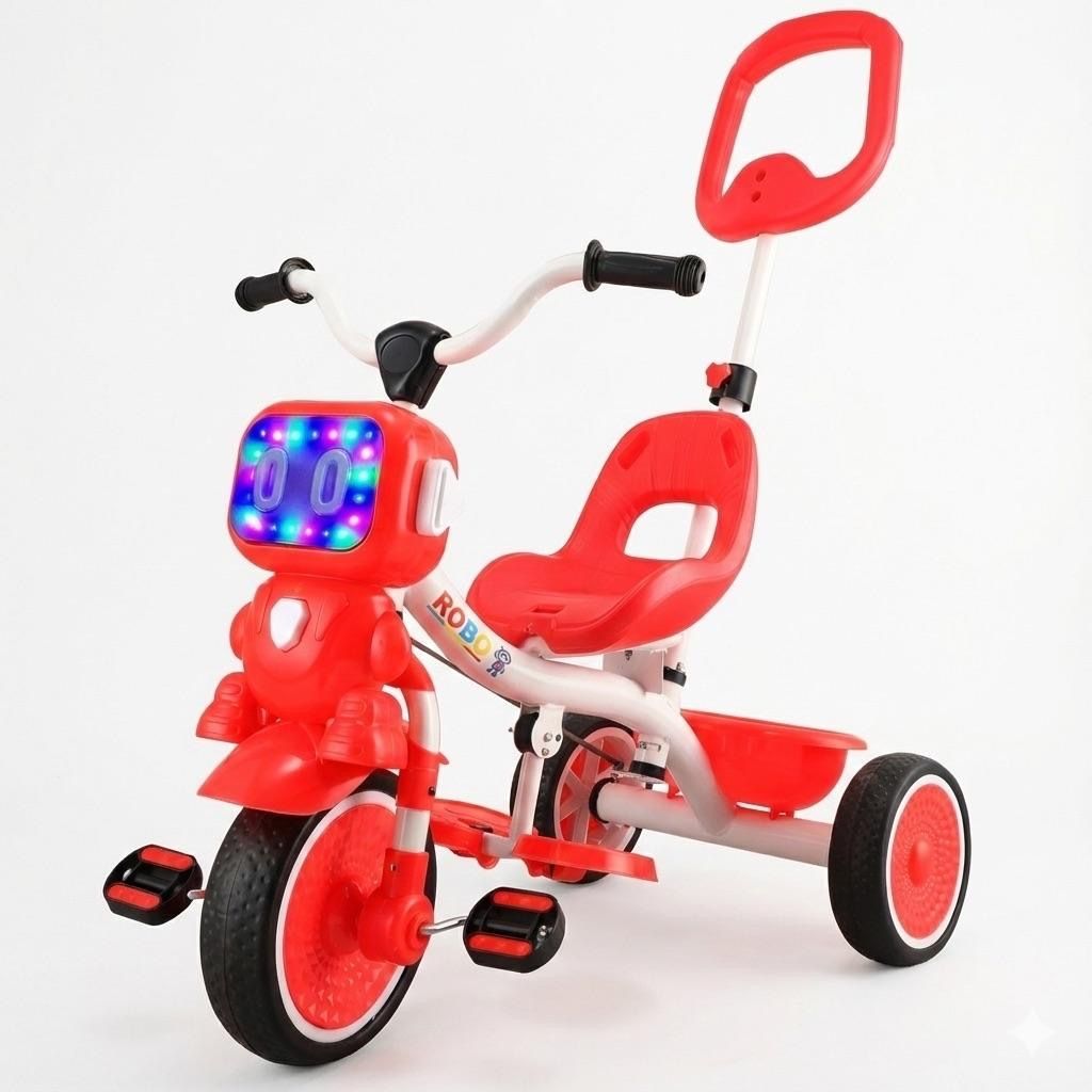 duggi muggi Robot Tricycle Sturdy And Parental Handle Safe for Kids (Ages 2-5yrs) Trike for Baby Boys&BabyGirls Tricycle-picture-24