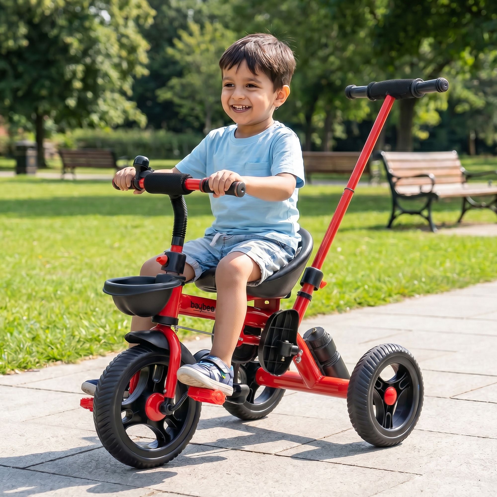 baybee 2 in 1 Baby Tricycle with Parent Control & Storage Basket for Kids BB006N Tricycle-picture-38