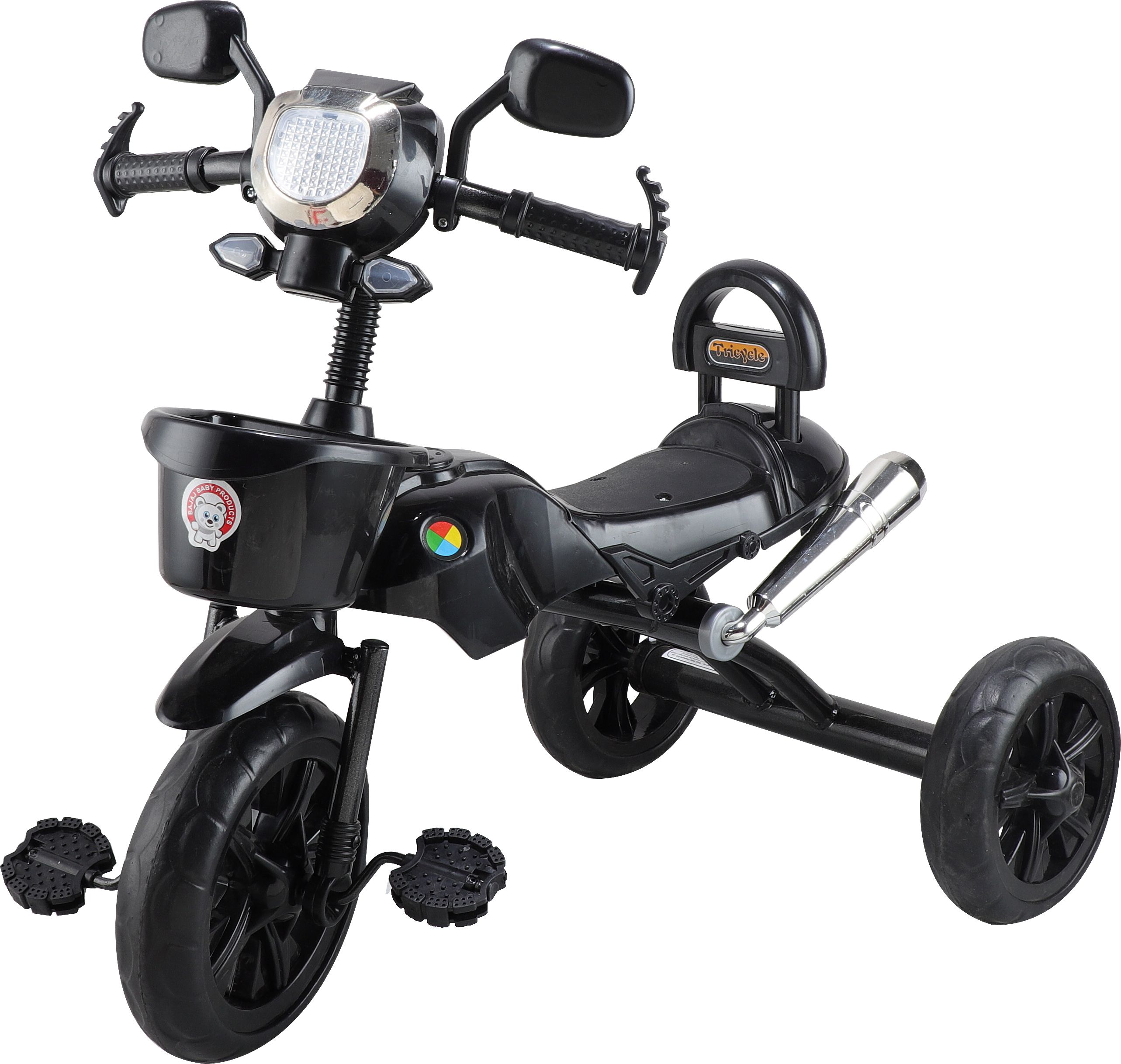 joyride Baby Bullet Tricycle | Trike for Push Ride On Bike for 2-5 Year | Boys and Girls Kids | Birthday Gift for Baby Tricycle | Kid Cycle with LED Light, Musical Tricycle-picture-37