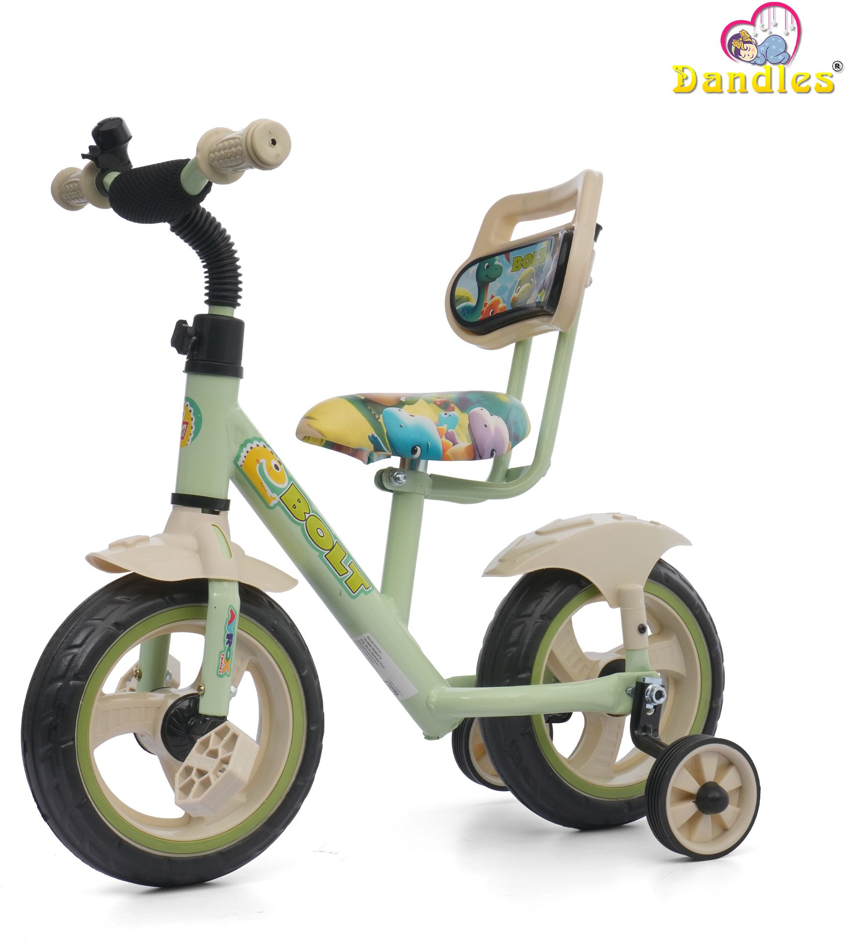 dandles Bolt Kids Pedal Tricycle with Training Wheels, Comfortable Cushioned Seat & Backrest , Sturdy 3-Wheel Ride-On Cycle for Toddlers and Kids Aged 2 to 5 Years Tricycle-picture-12