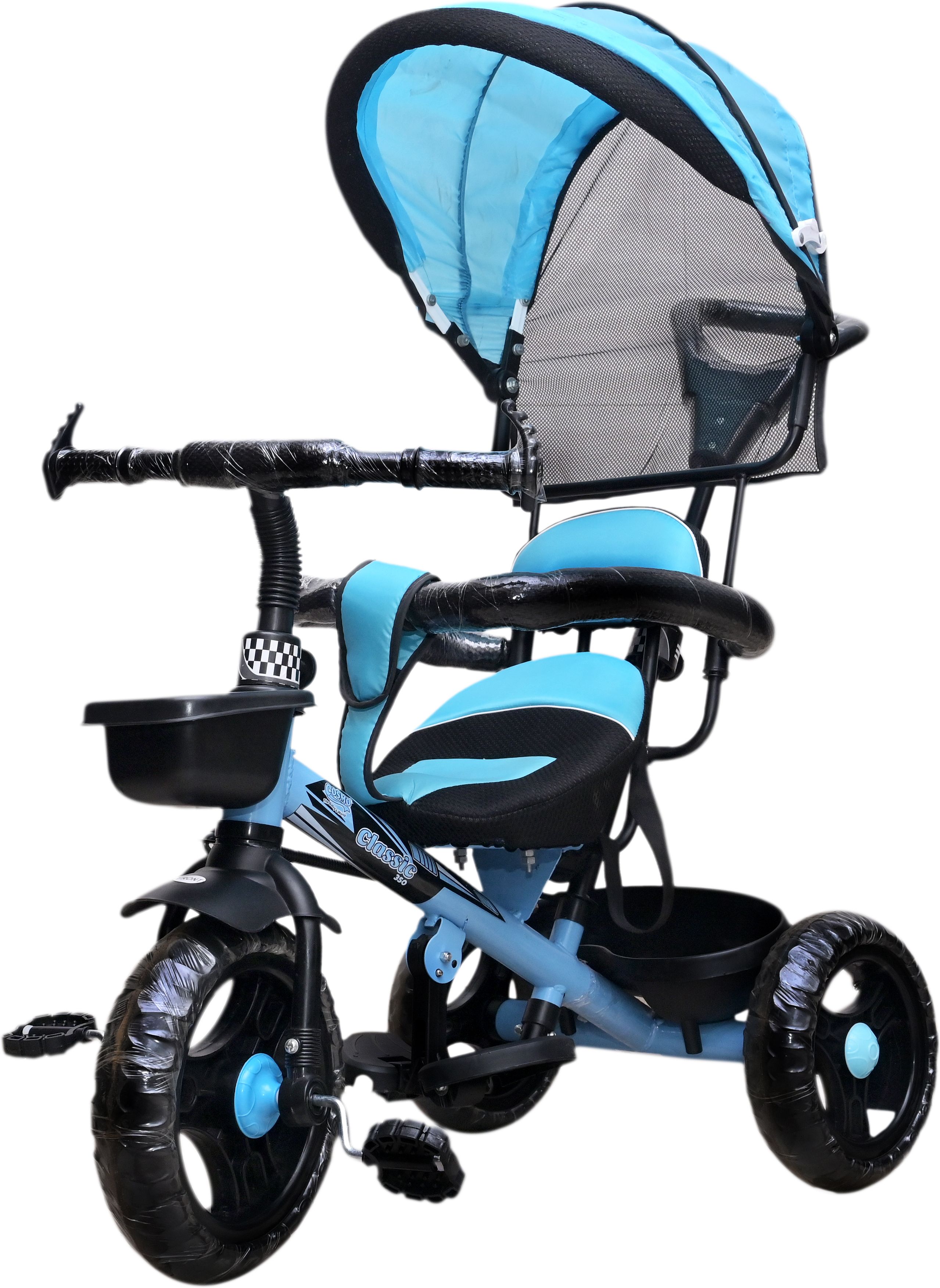 joyride Apache Baby Tricycle with Adjustable Canopy | Cushioned Seat | Parental Push Handle & Seat Belt | 2 to 4 Years Boys & Girls Perfect Tricycle for kids | Tricycle-picture-6